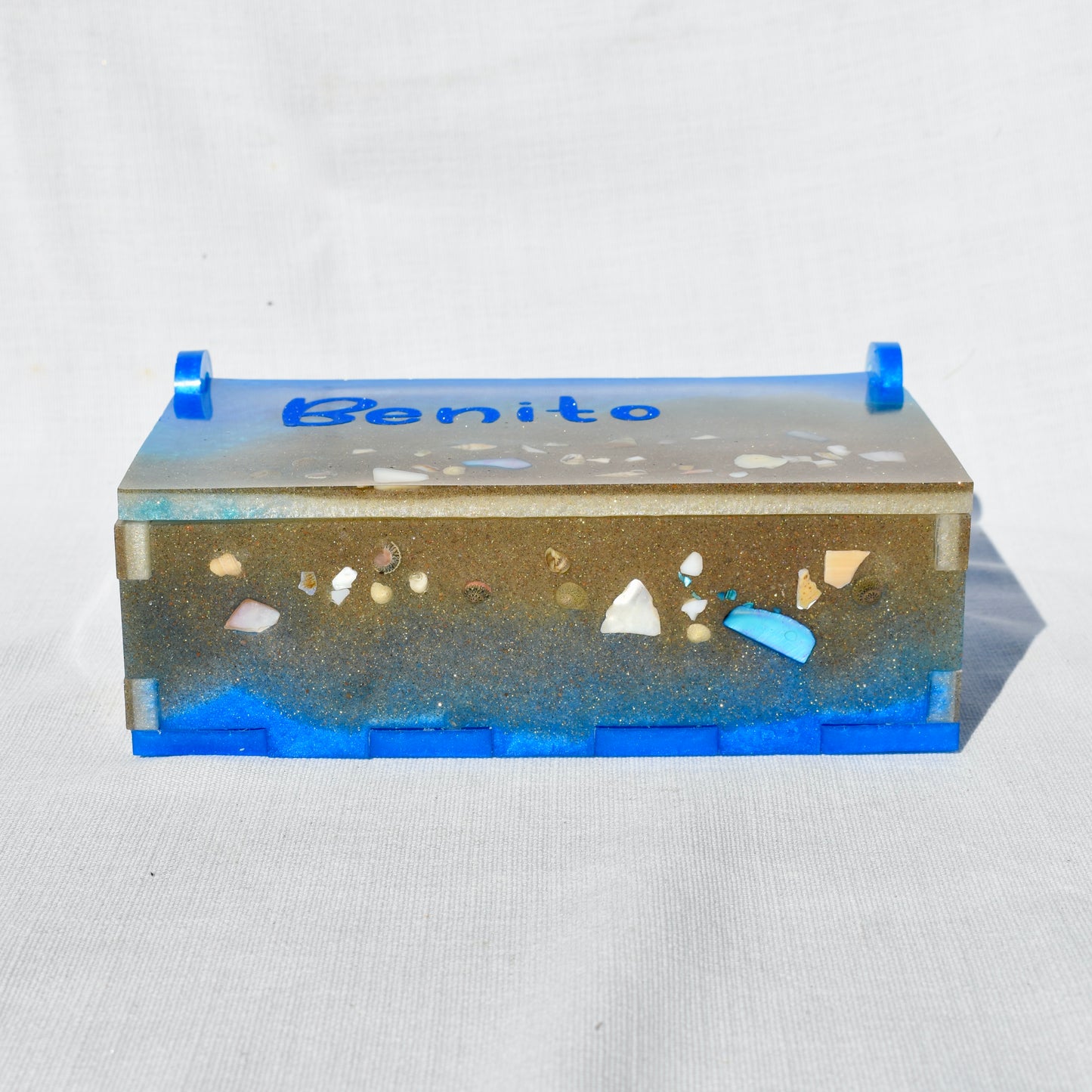 Beach Themed Domino Set • Ocean Dominoes Set • Tropical Dominoes Set • Double Six 28 Resin Dominoes