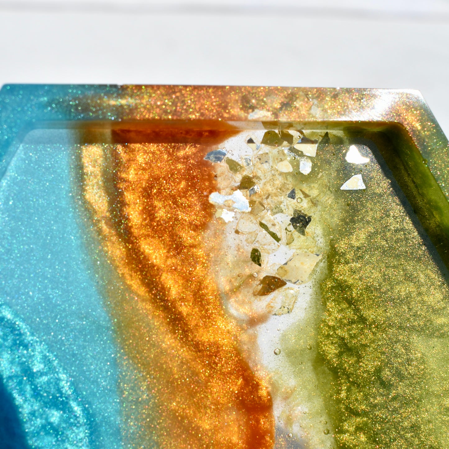 Hexagon Coasters – Assorted Gemstones Collection (set of 4)
