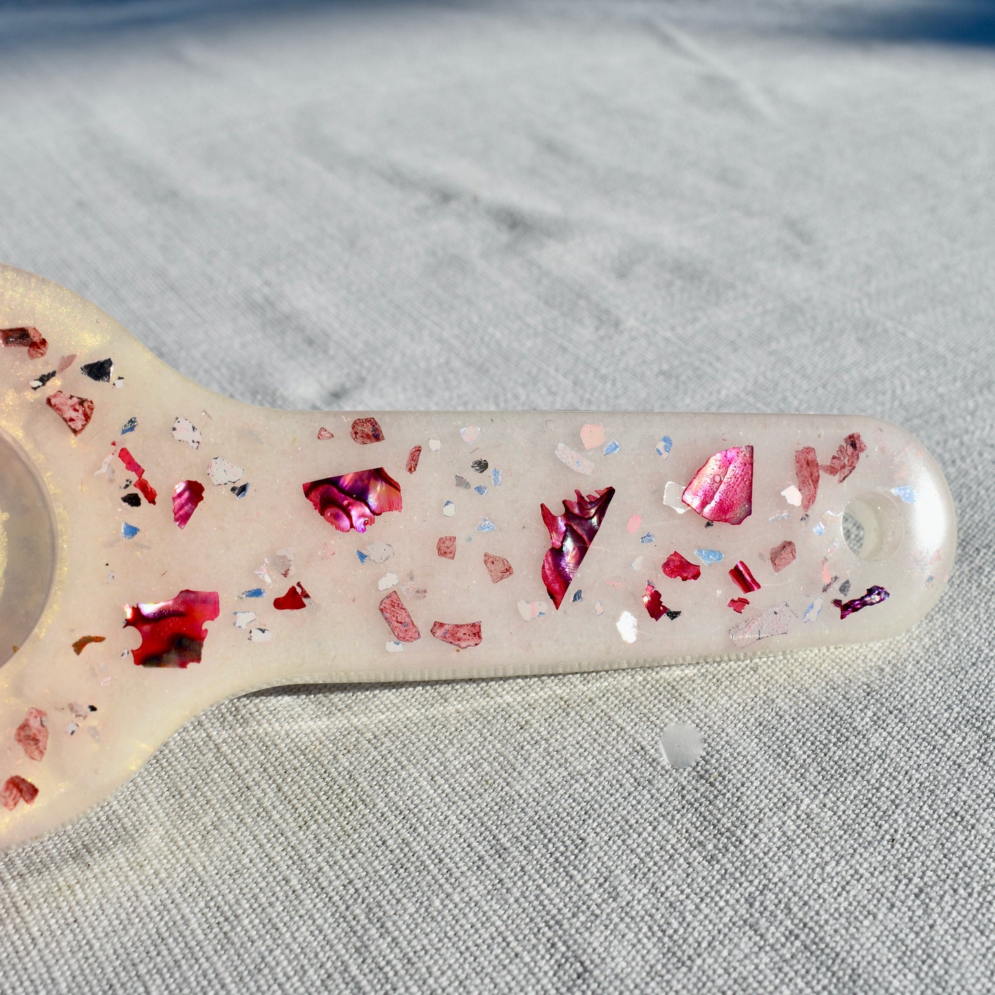 Rose Colored Shot Glass Paddle • Beer Flight Set • Candle Holder