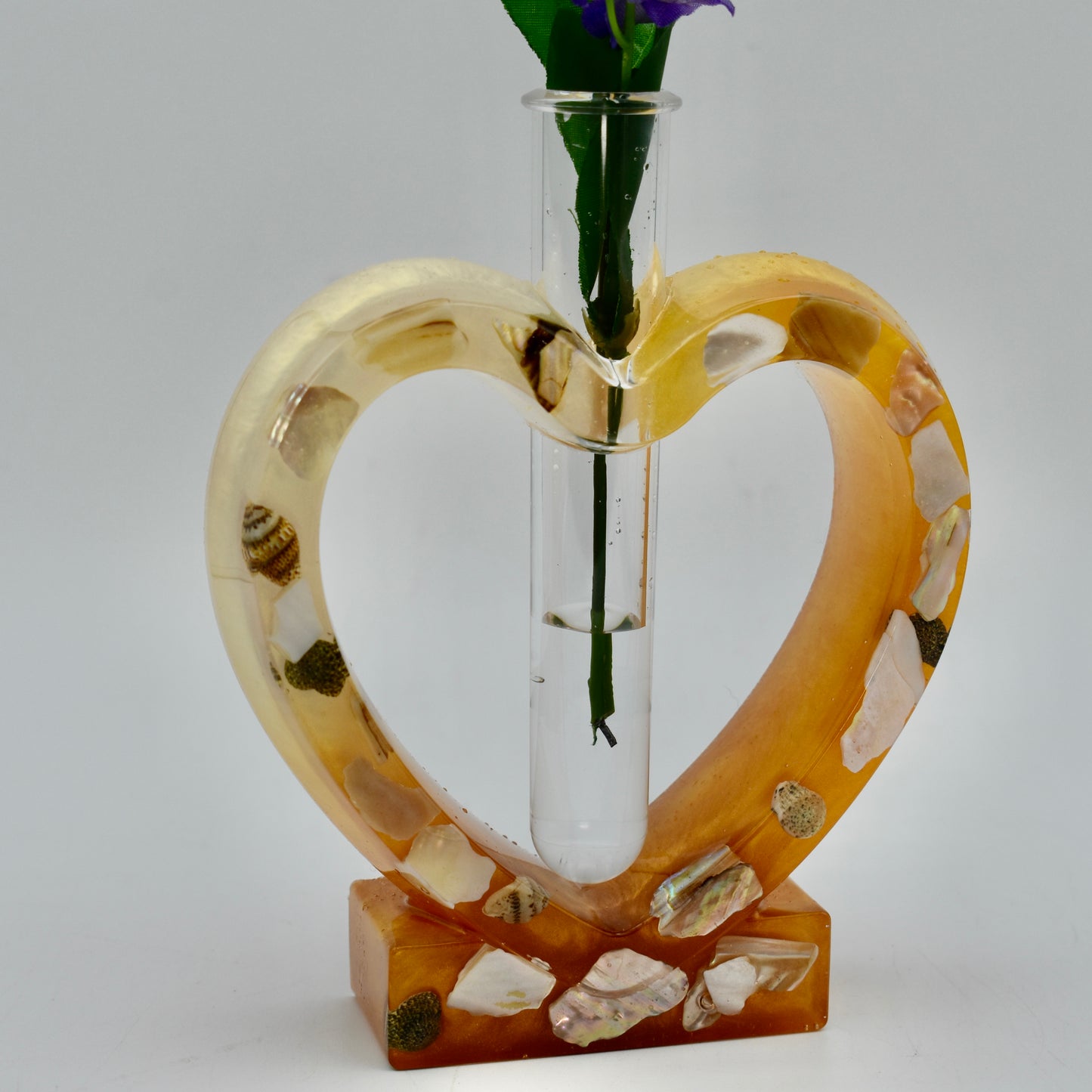 Heart Shaped Propagation Vase (2-piece set) • Hydroponic Plant Cutting Vase
