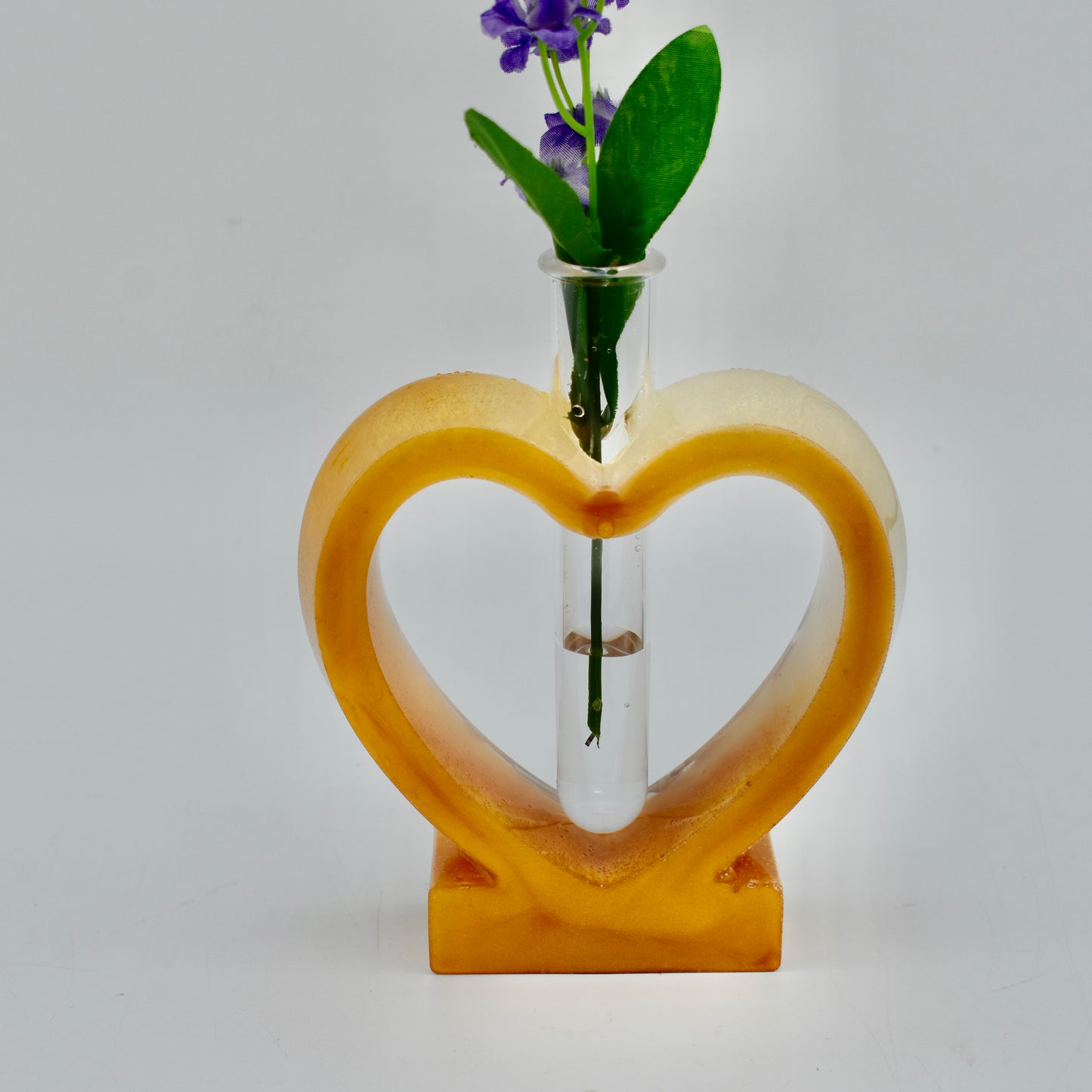 Heart Shaped Propagation Vase (2-piece set) • Hydroponic Plant Cutting Vase