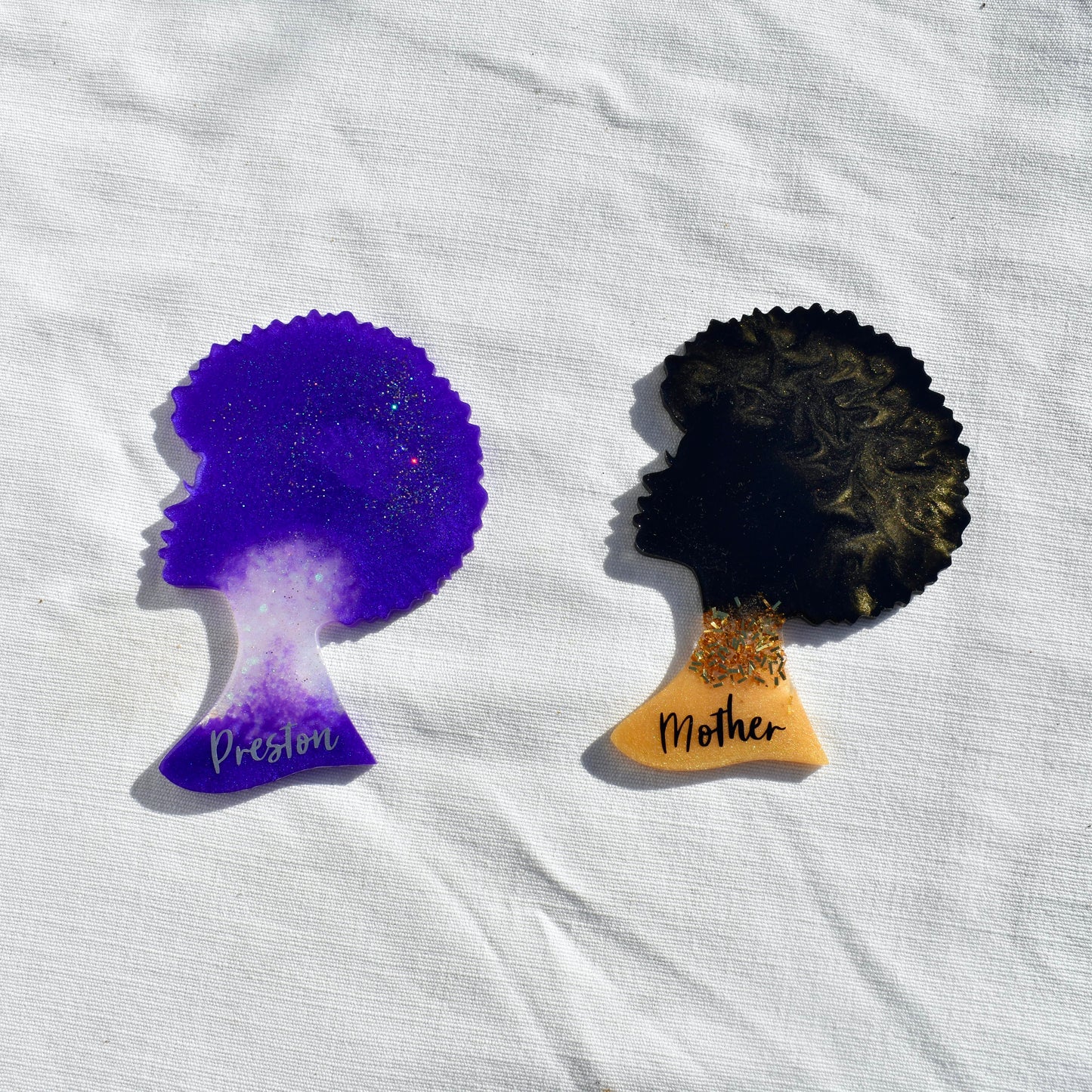 Afro Woman Coasters • Afro Queen Coasters • Afrocentric Gift • Black Girl Magic Coasters