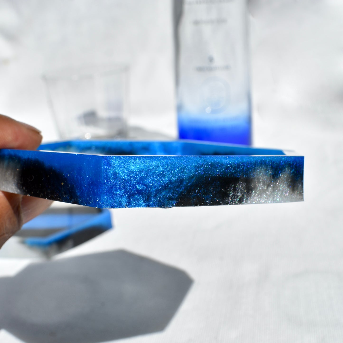 Police Dad Coaster Set • Blue Line Coaster Set • Law Enforcement Pride Coasters