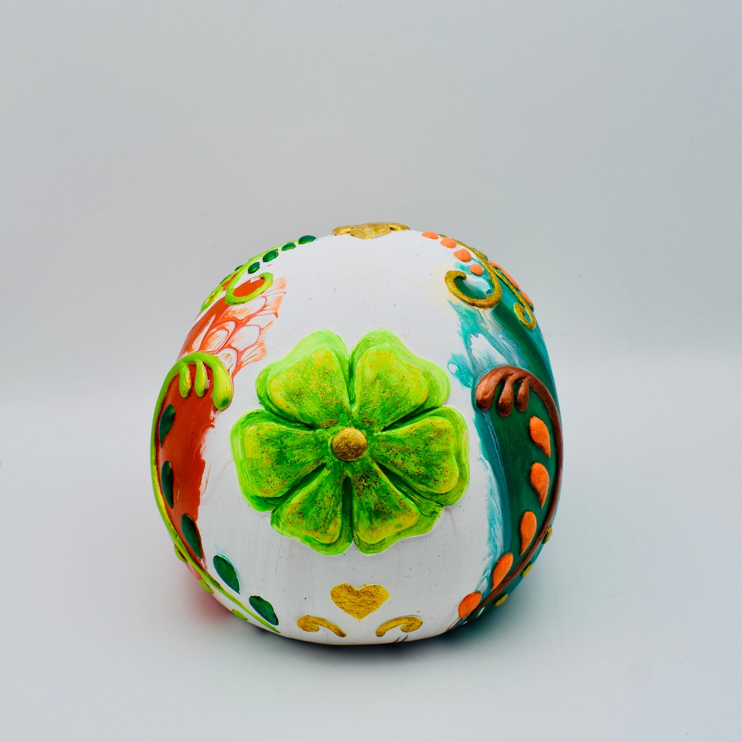 Irish Sugar Skull Statue • Day of the Dead Irish Statue Décor
