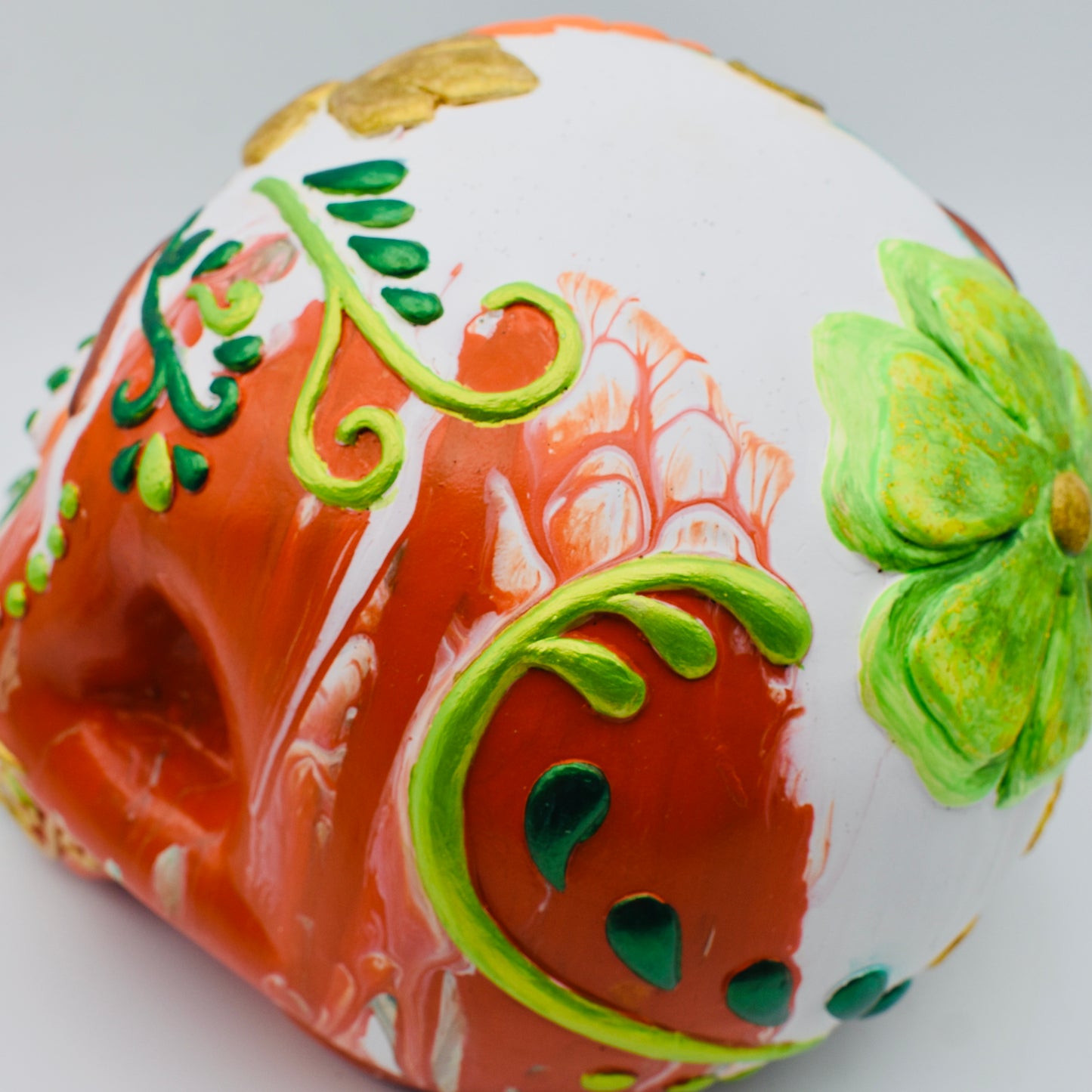 Irish Sugar Skull Statue • Day of the Dead Irish Statue Décor