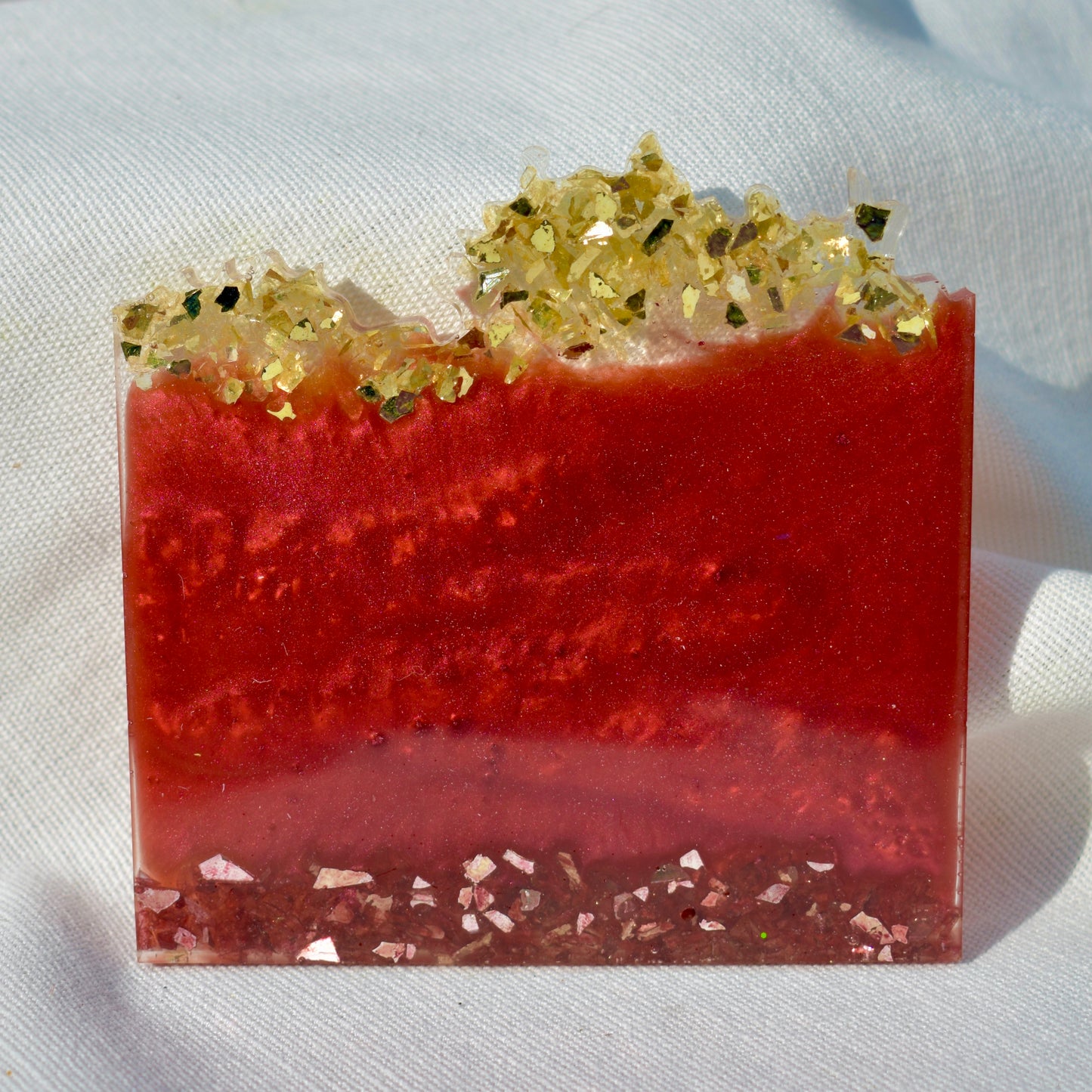 Elegant Wave Edge Resin Coasters • Holiday Coaster Set