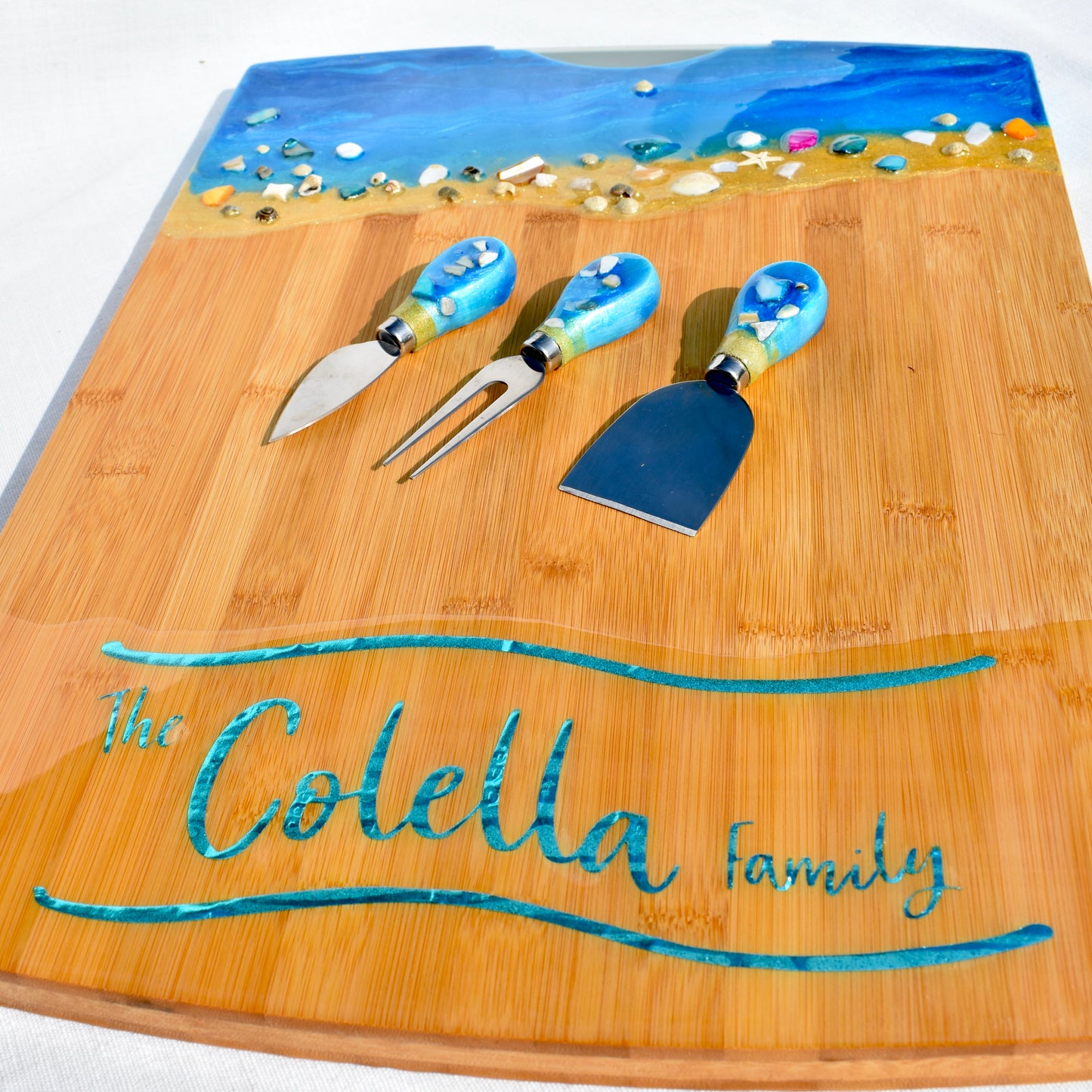 Personalized Beach Themed Charcuterie Board