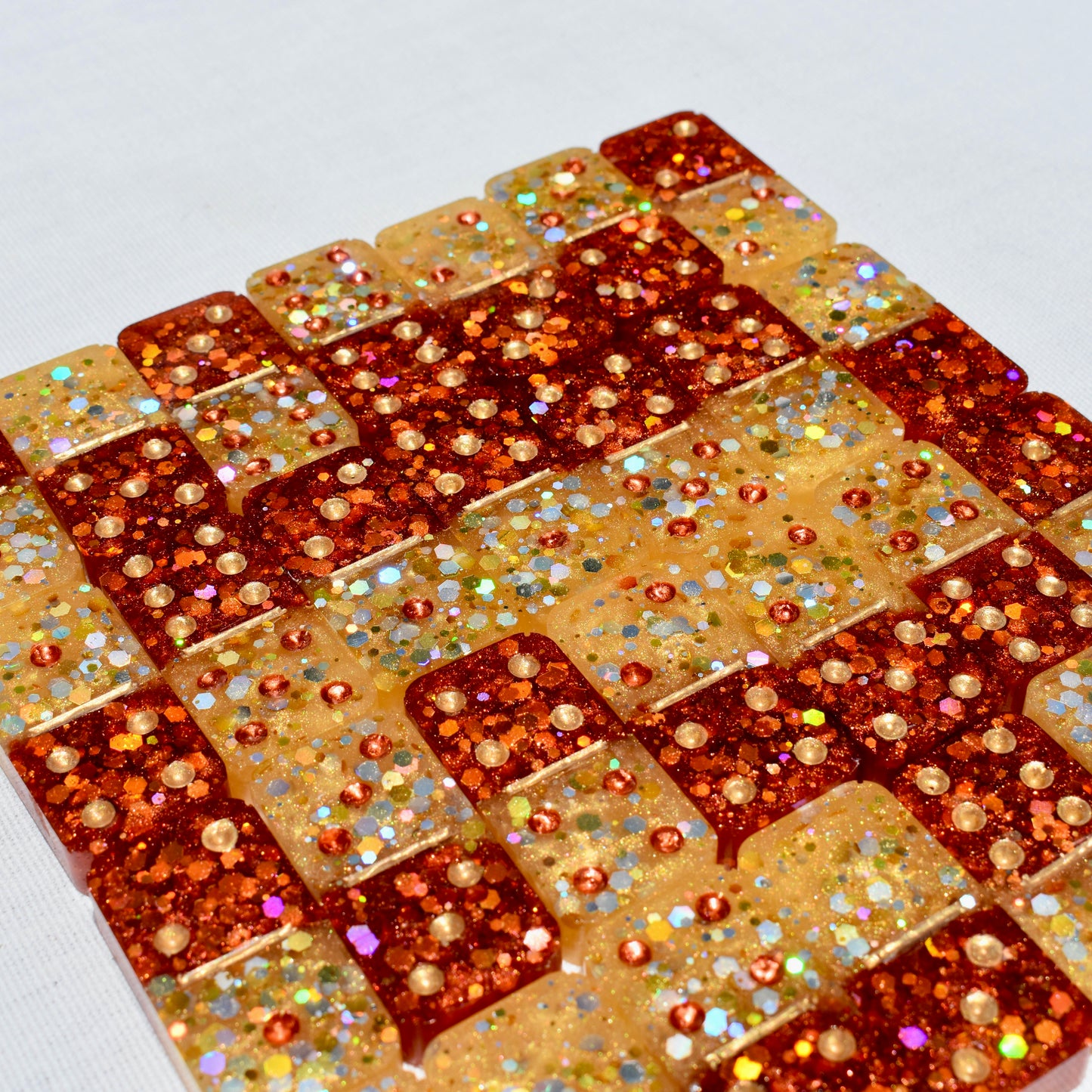 Fall Resin Dominoes Set • Personalized Domino Gift Set • Made-to-Order Dominoes Gift
