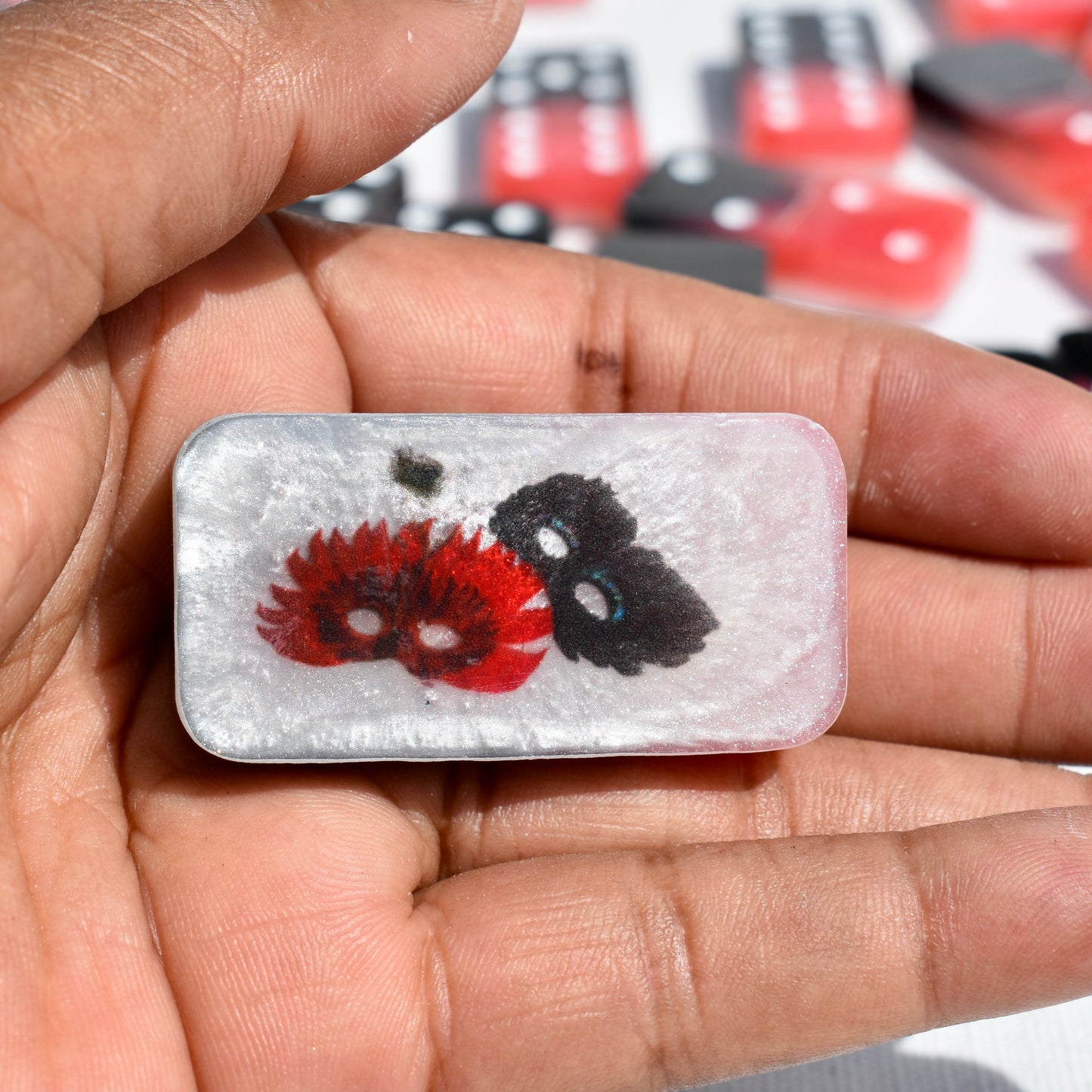 Personalized Domino Gift Set • Custom Resin Dominoes Set