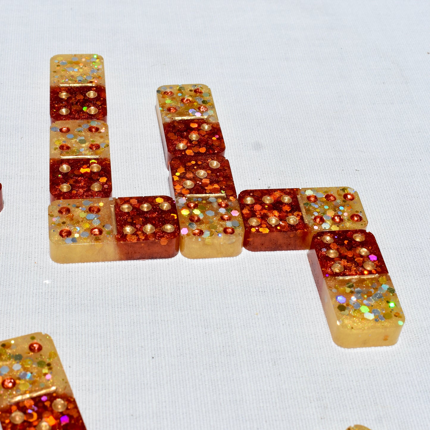 Fall Resin Dominoes Set • Personalized Domino Gift Set • Made-to-Order Dominoes Gift