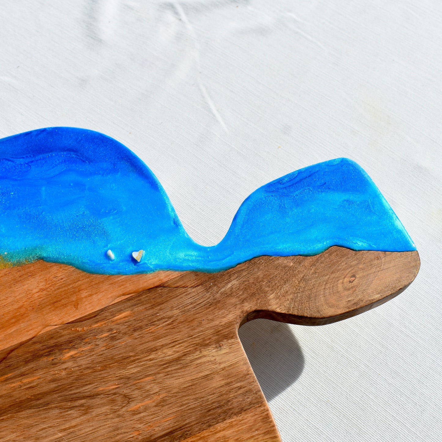 Personalized Beach Themed Charcuterie Board w Coasters • 9-Piece Beach Themed Charcuterie & Coaster Set
