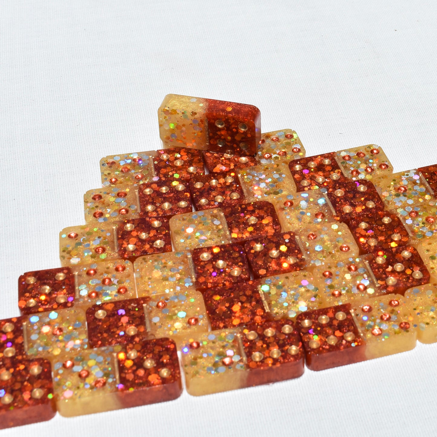 Fall Resin Dominoes Set • Personalized Domino Gift Set • Made-to-Order Dominoes Gift