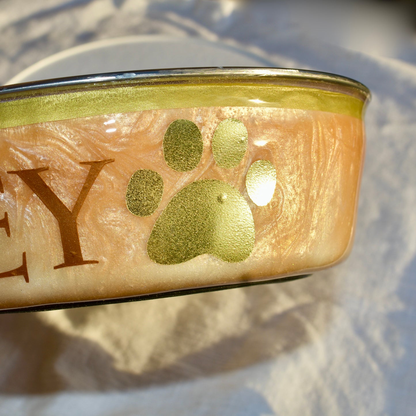 Personalized Stainless Steel Dog Food Bowl - 2 Styles