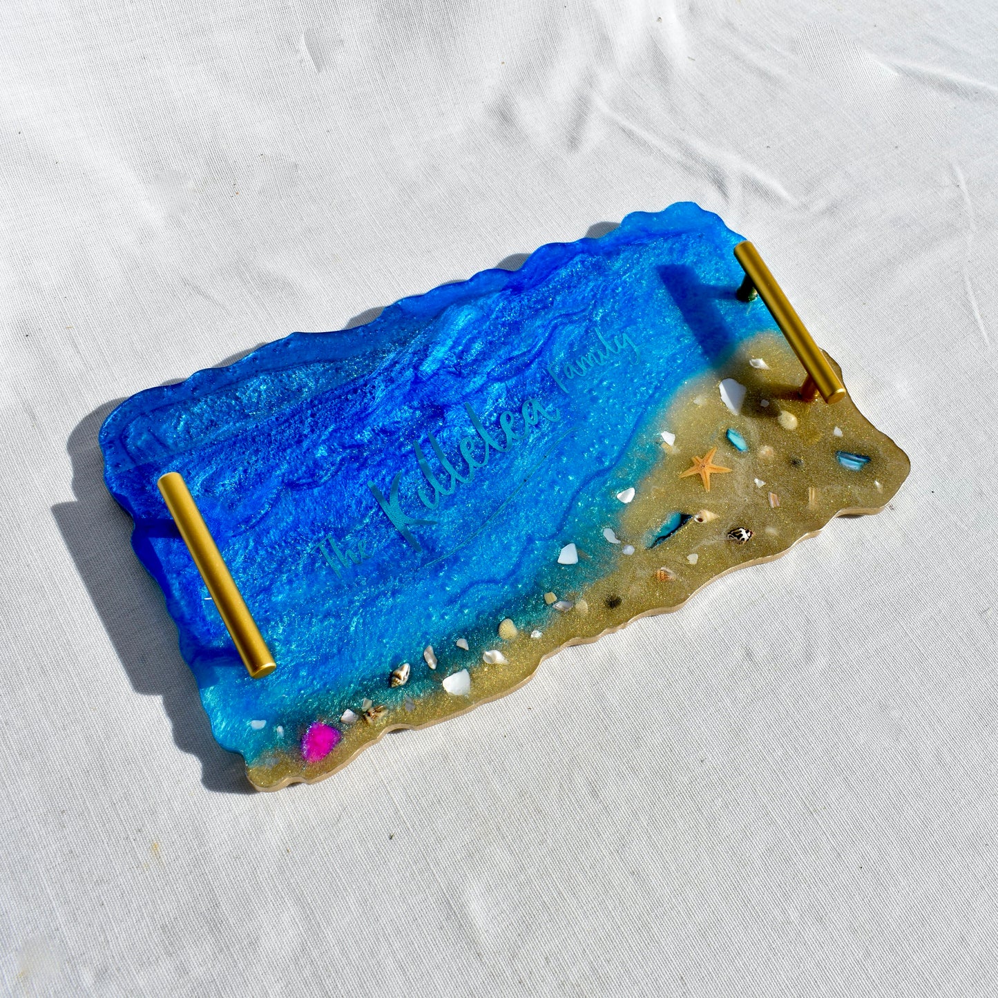 Personalized Ocean Tray • Personalized Ocean Themed Serving Tray • Personalized Serving Tray