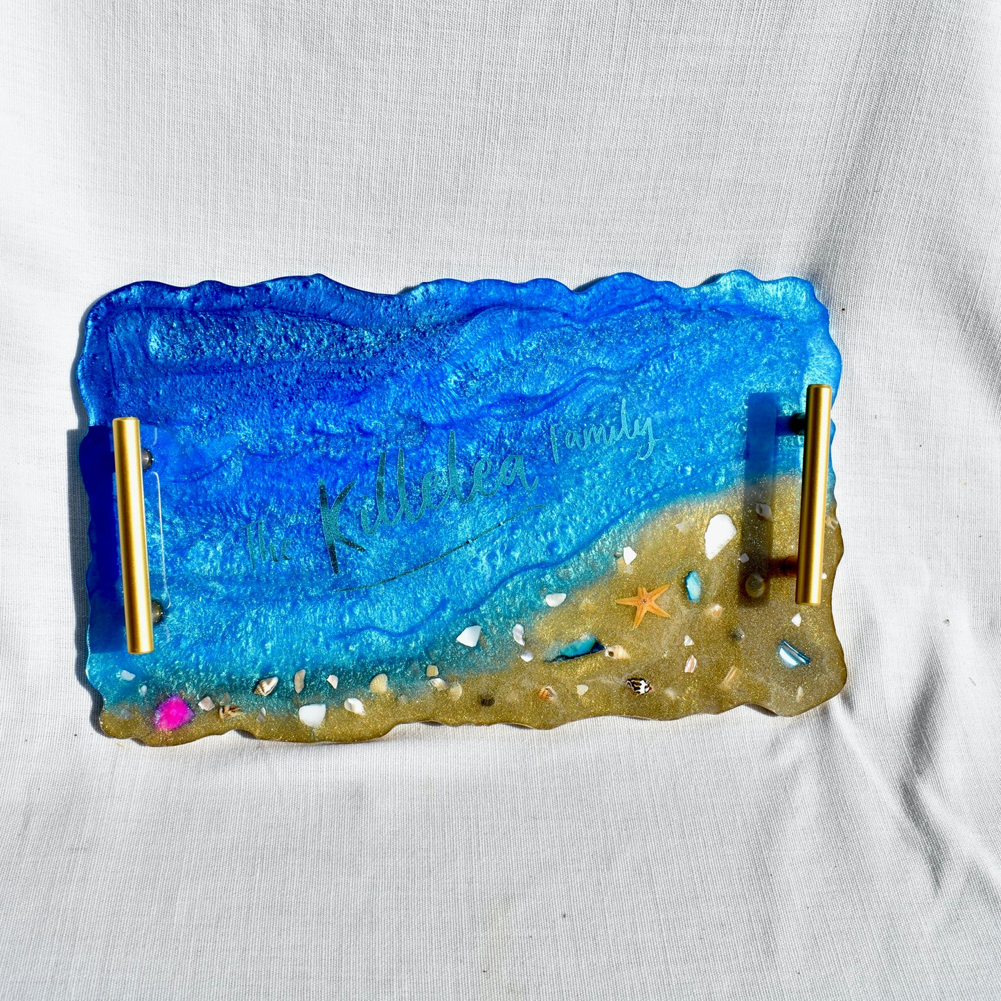 Personalized Ocean Tray • Personalized Ocean Themed Serving Tray • Personalized Serving Tray