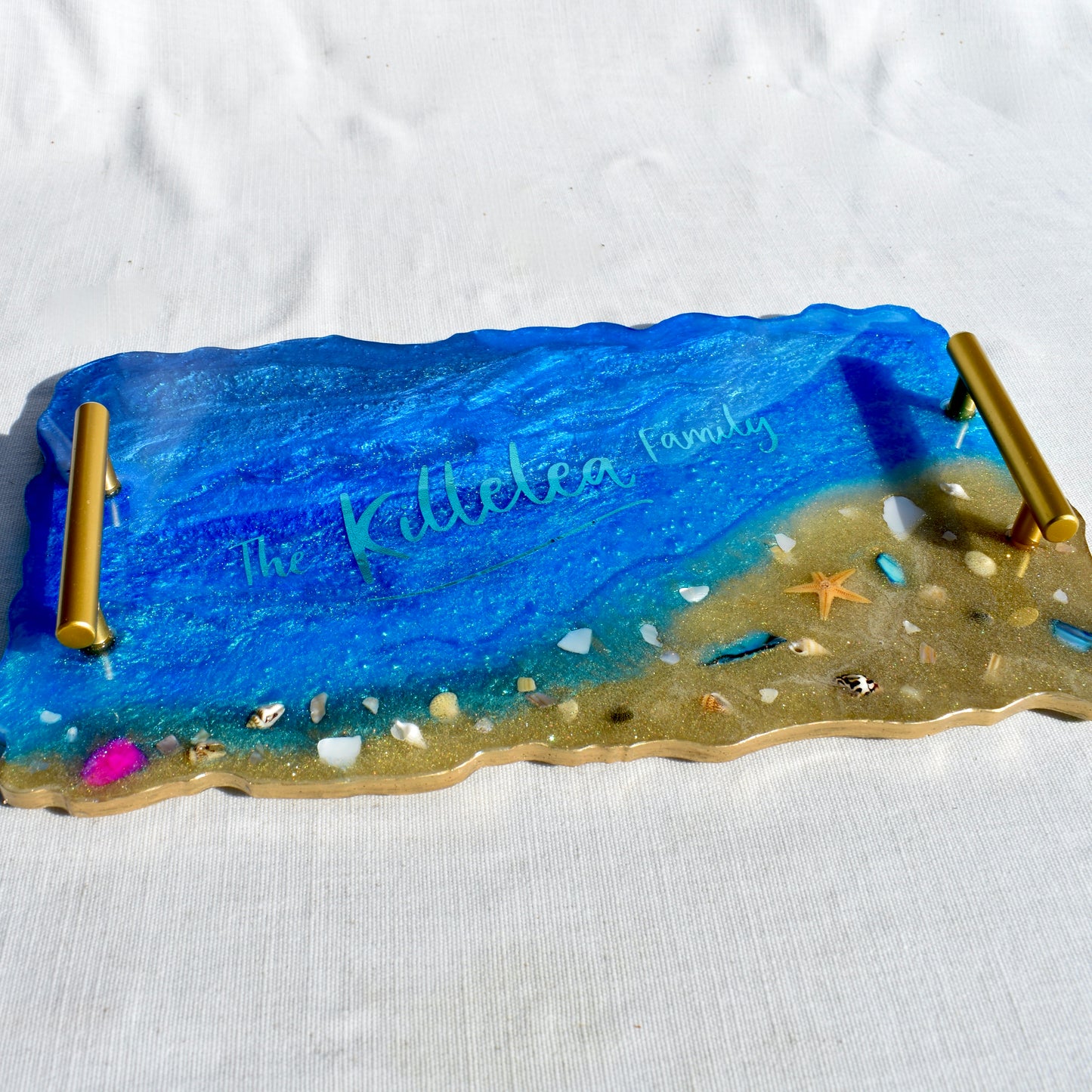 Personalized Ocean Tray • Personalized Ocean Themed Serving Tray • Personalized Serving Tray