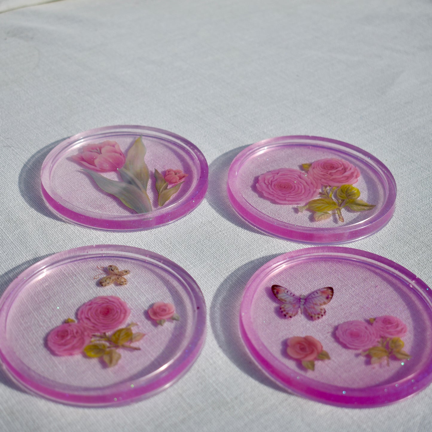 3D Butterfly Coasters (Assorted Colors)