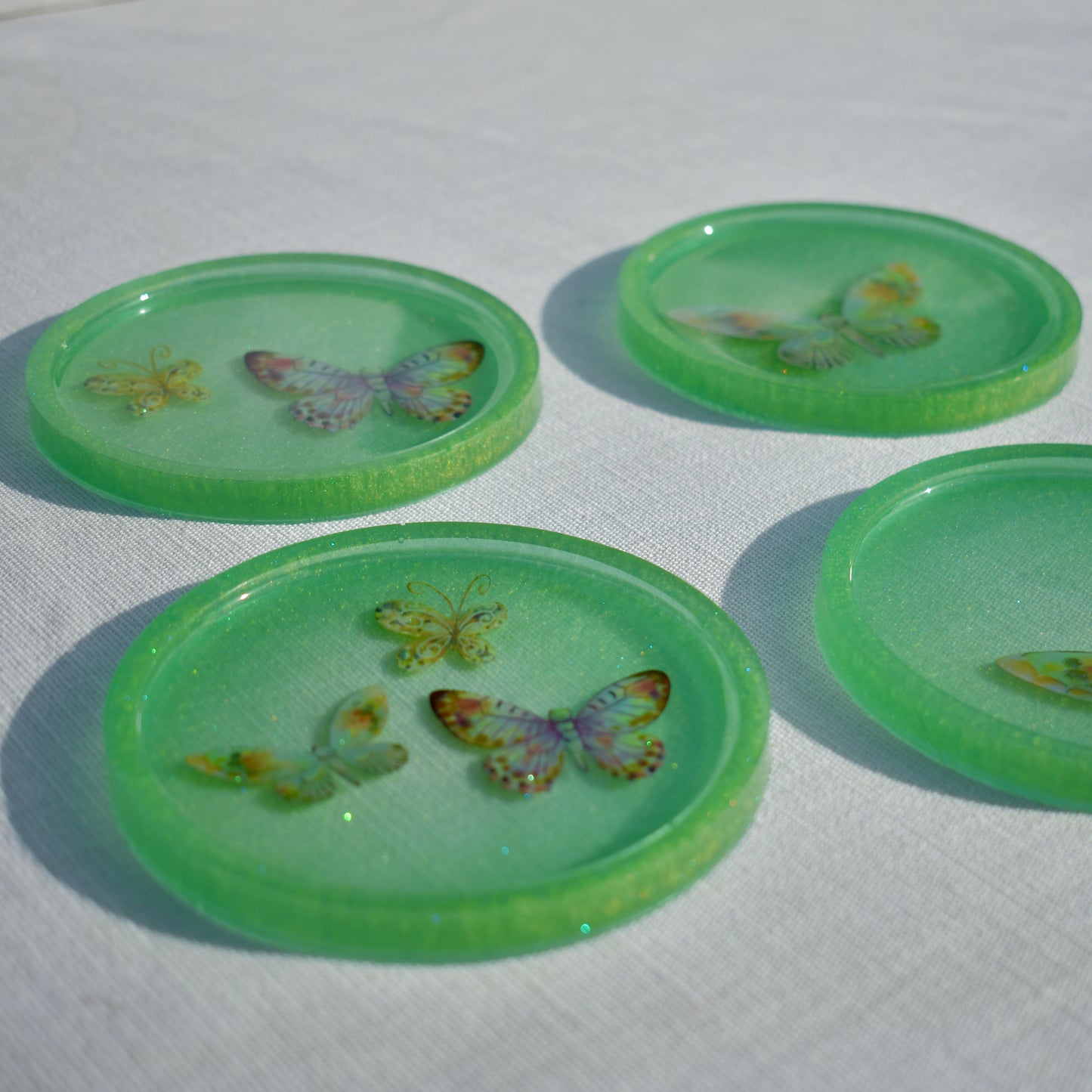 3D Butterfly Coasters (Assorted Colors)