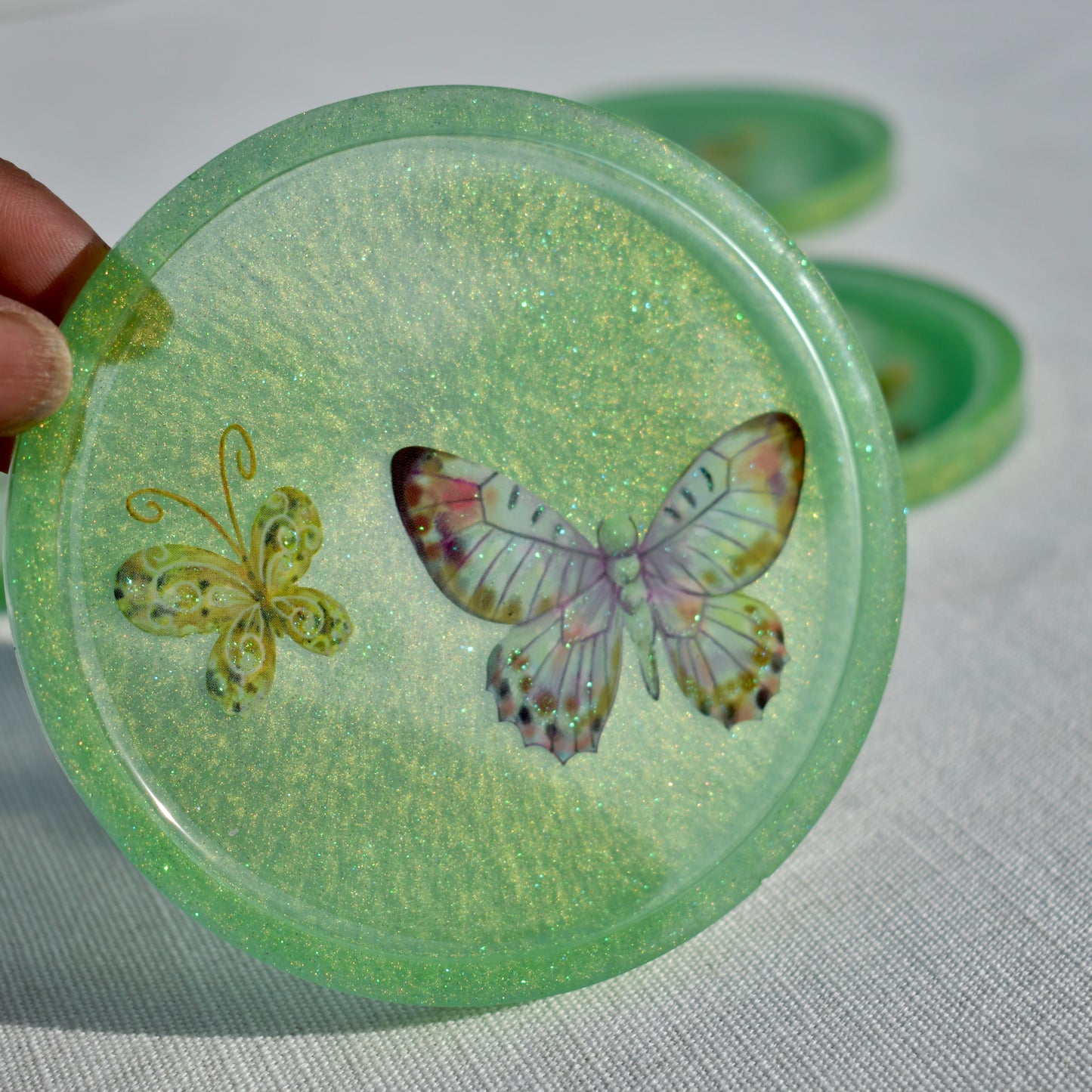 3D Butterfly Coasters (Assorted Colors)
