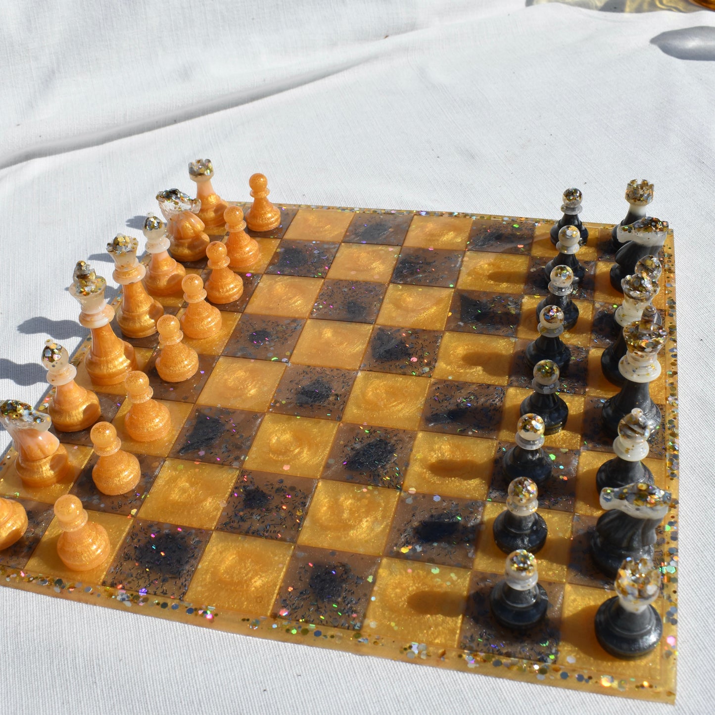Customizable Chess/Checkers Set Board Game