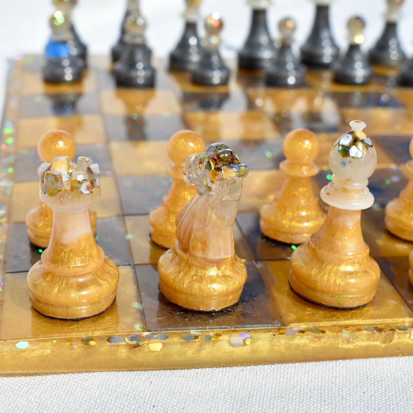 Customizable Chess/Checkers Set Board Game