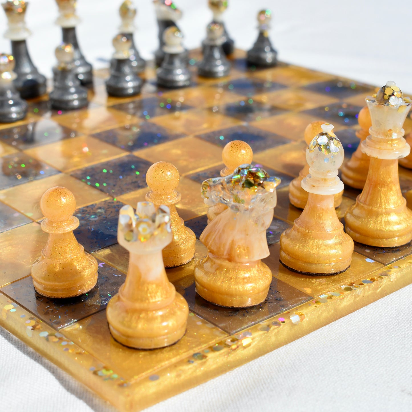 Customizable Chess/Checkers Set Board Game