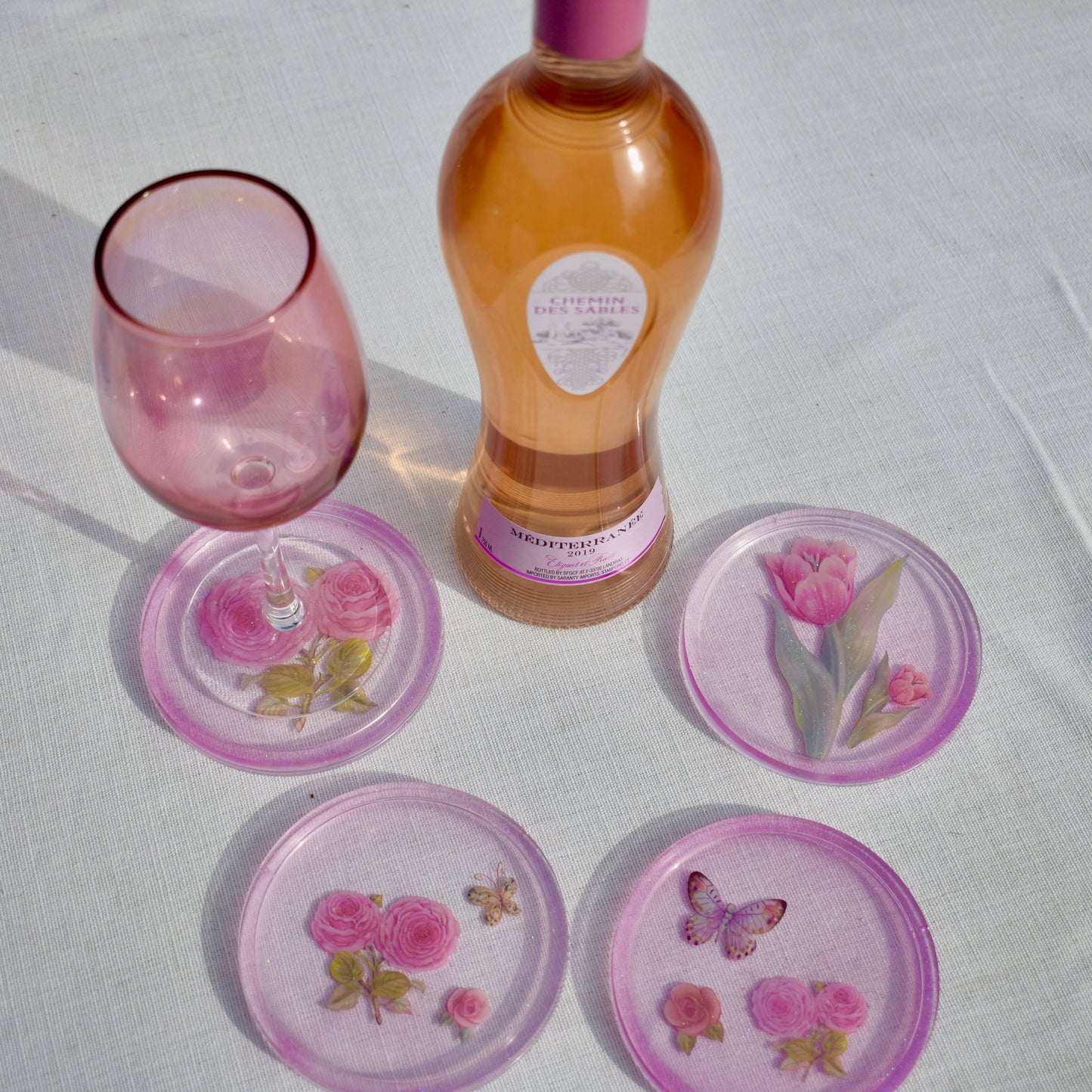 3D Butterfly Coasters (Assorted Colors)