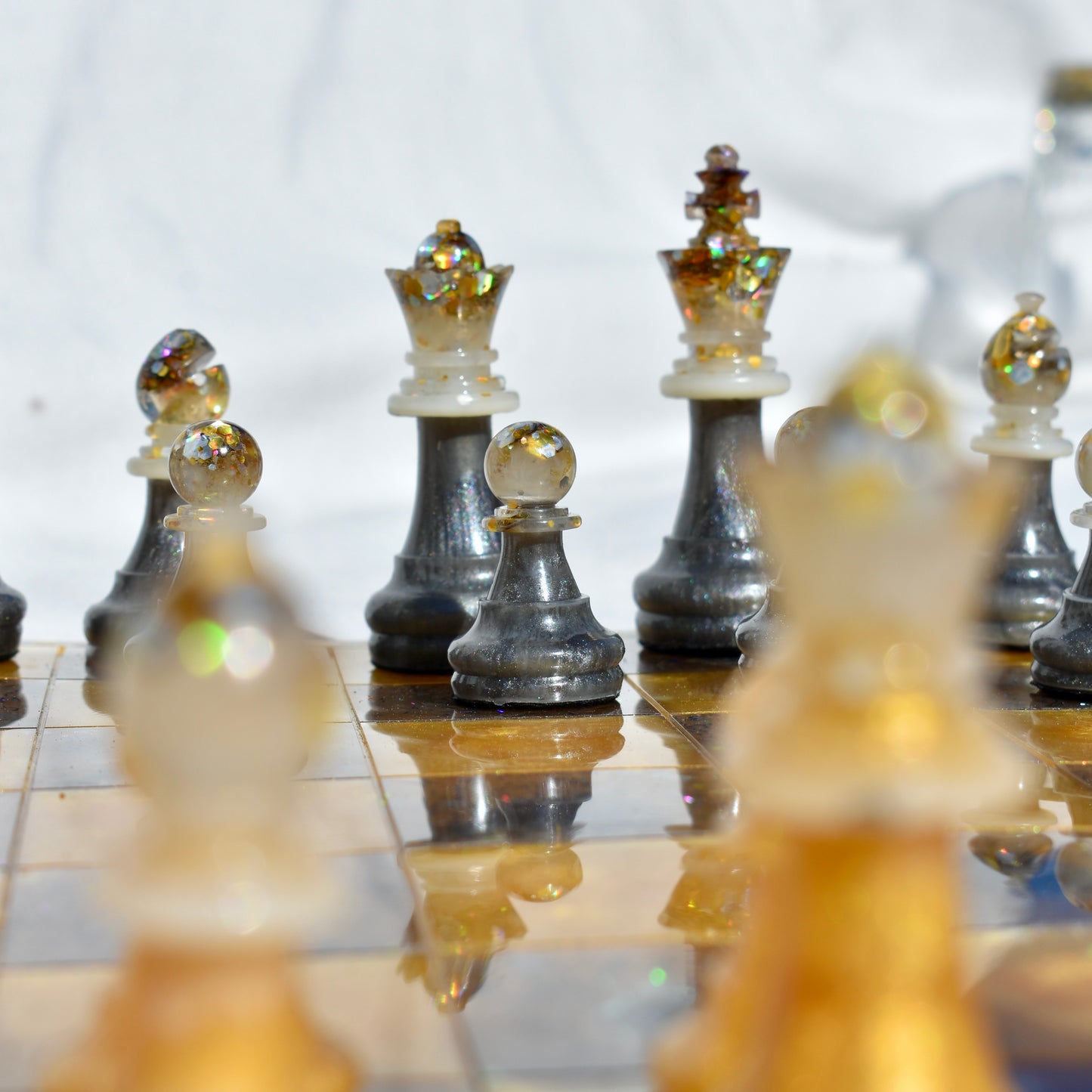 Customizable Chess/Checkers Set Board Game