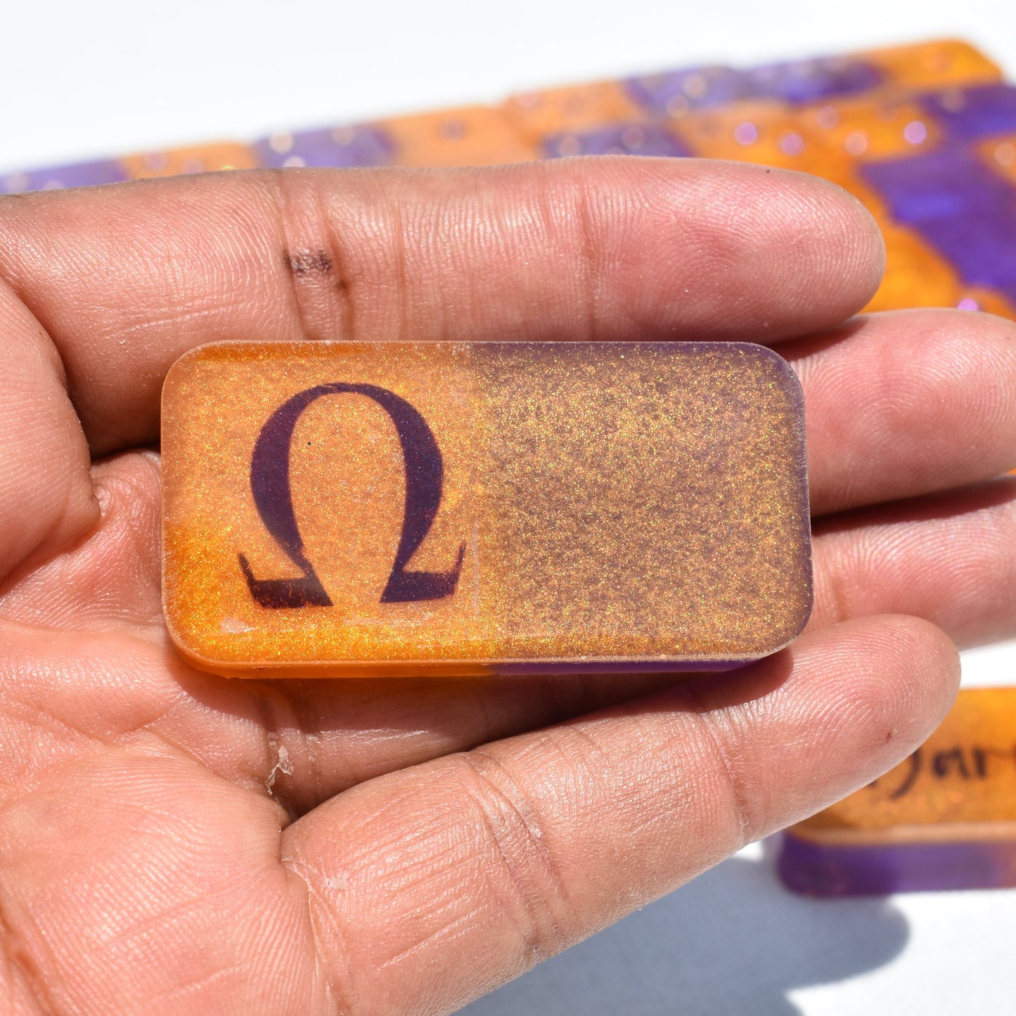 Fall Resin Dominoes Set • Personalized Domino Gift Set • Made-to-Order Dominoes Gift