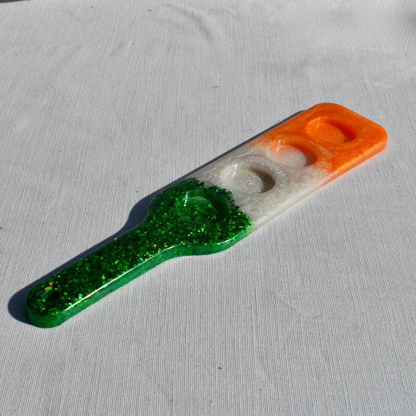 🇮🇪Tri-color Irish Themed Shot Glass Paddle - Green • White • Orange Shot Glass