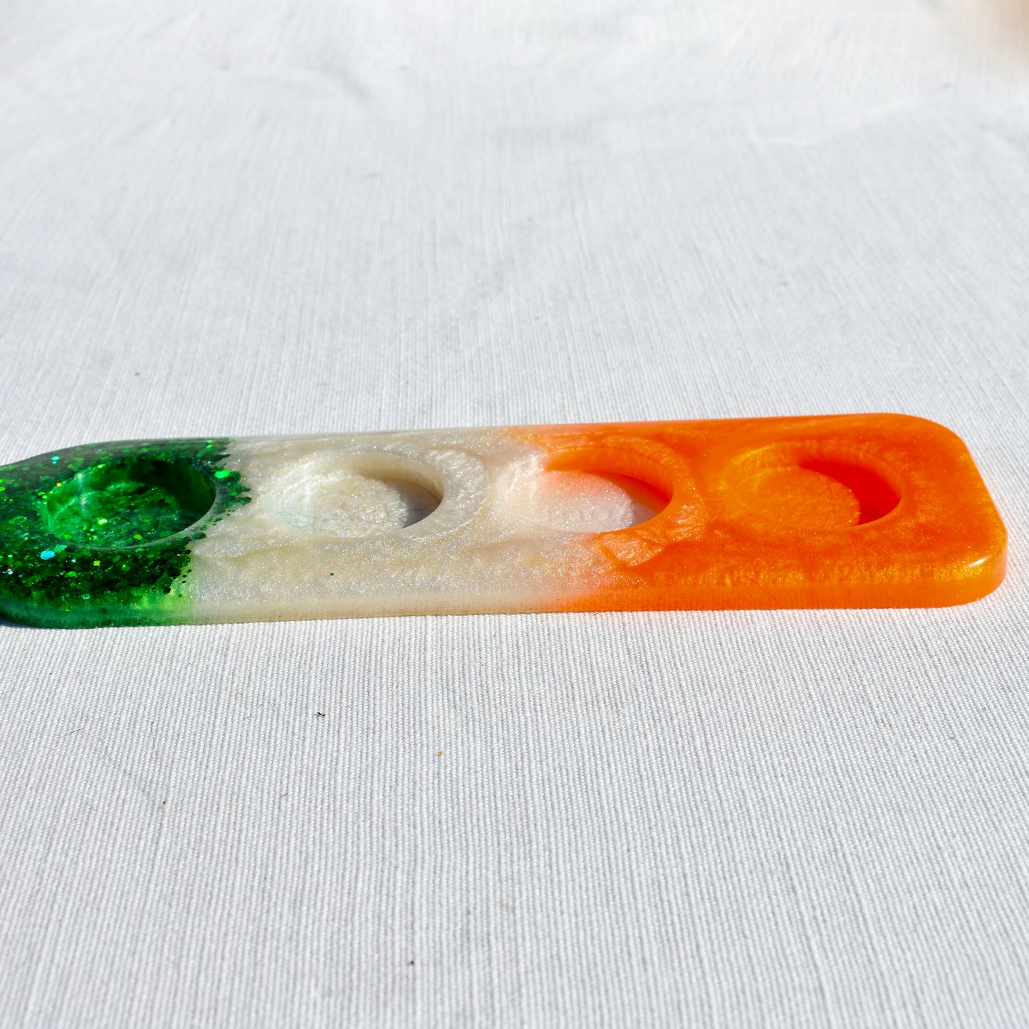 🇮🇪Tri-color Irish Themed Shot Glass Paddle - Green • White • Orange Shot Glass