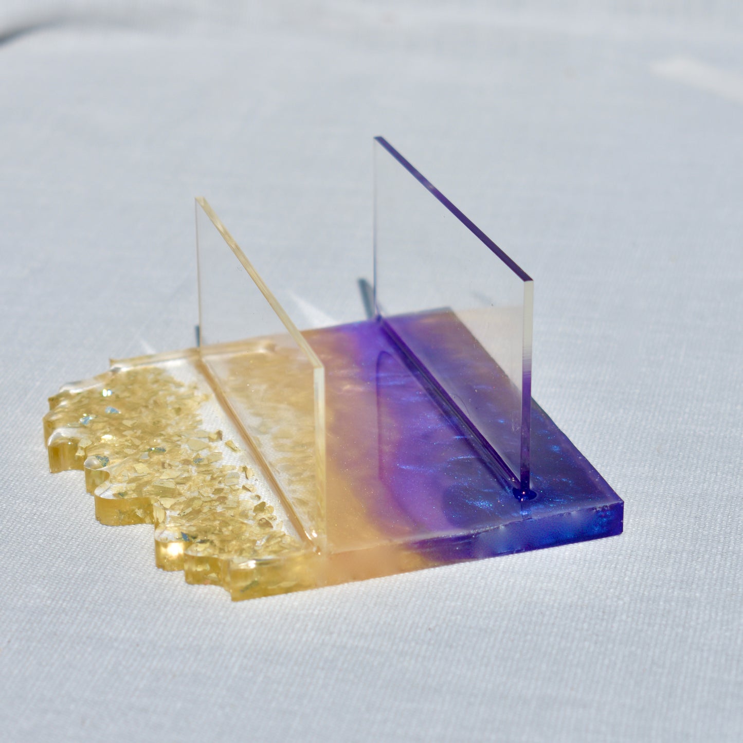Elegant Wave Edge Resin Coasters • Holiday Coaster Set