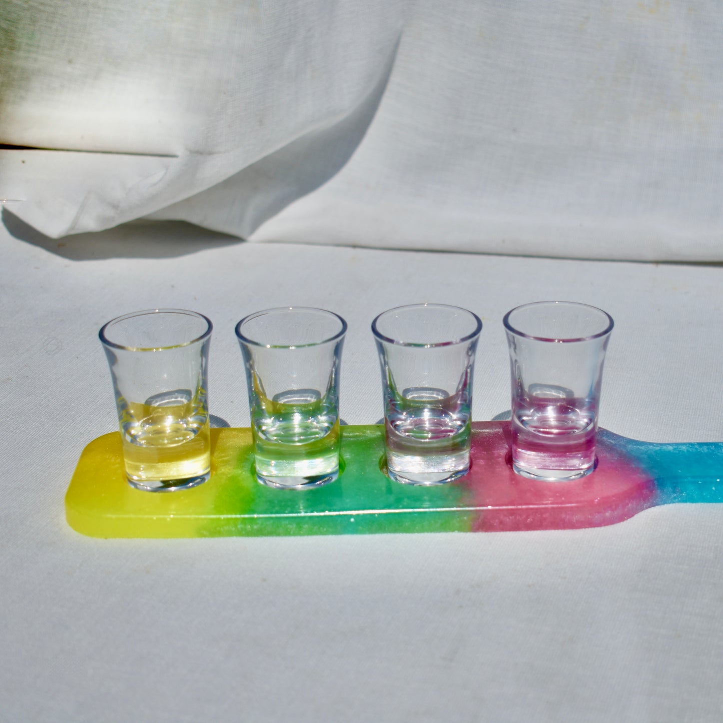 Spring Shot Glass Holder • Easter Shot Glass Paddle • Spring Candle Holder