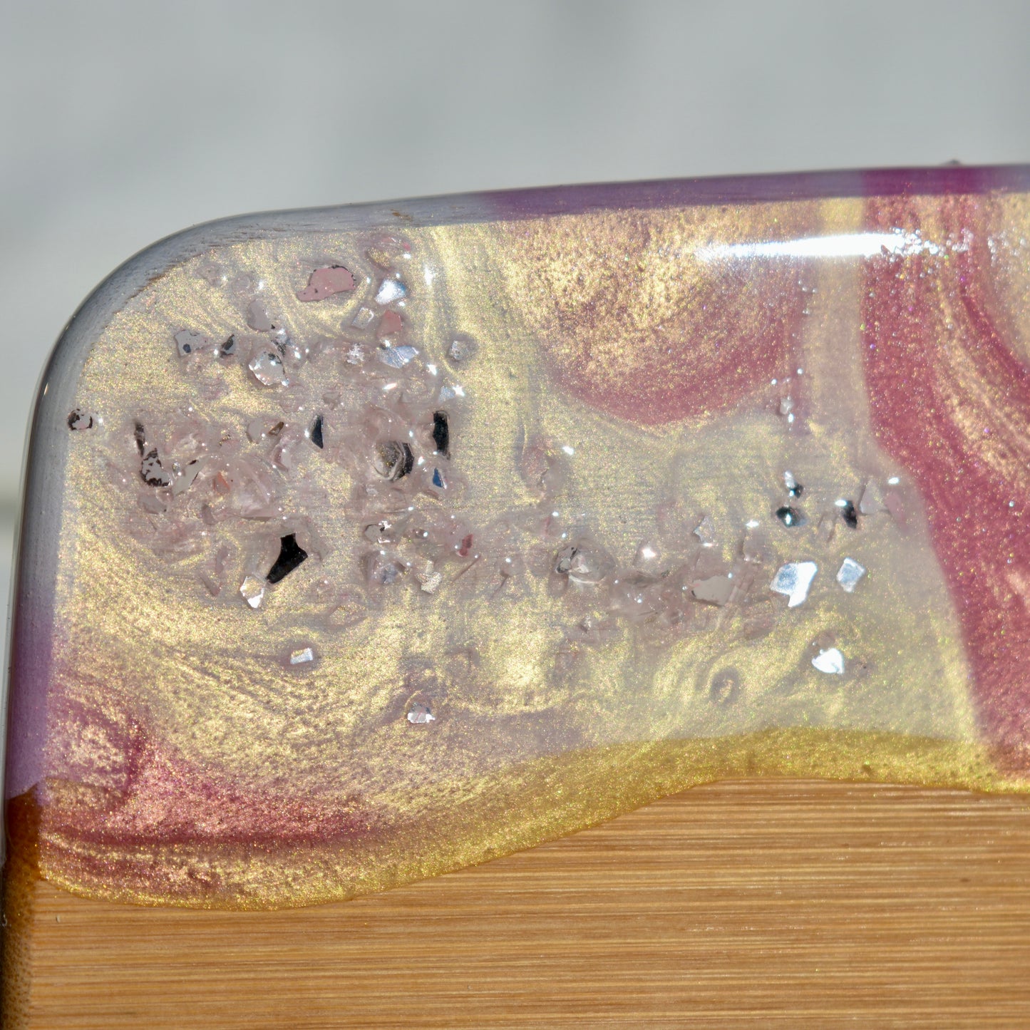 Romantic Rose Quartz Coasters & Snack Board Set
