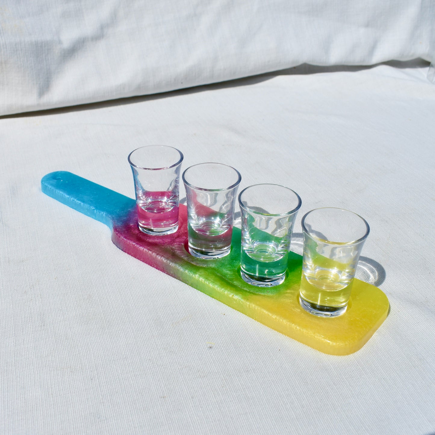 Spring Shot Glass Holder • Easter Shot Glass Paddle • Spring Candle Holder