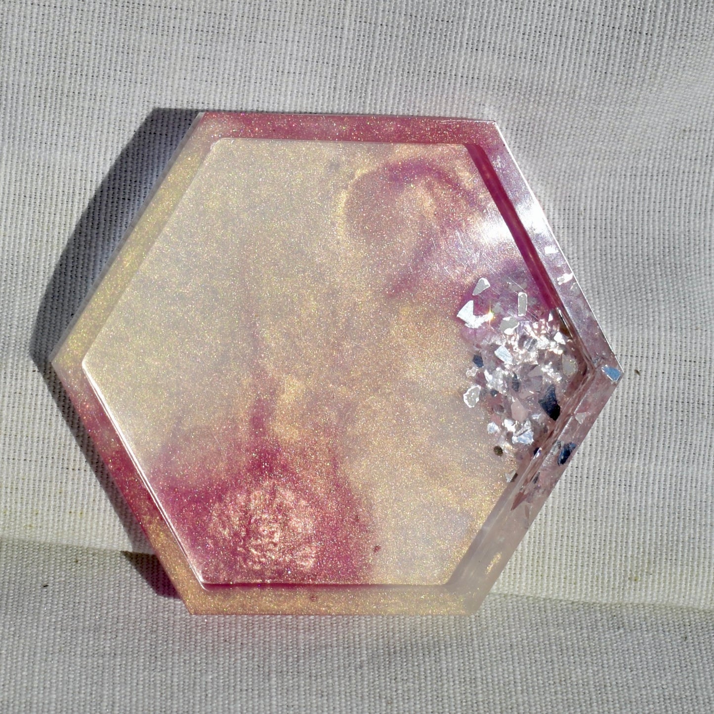 Romantic Rose Quartz Coasters & Snack Board Set