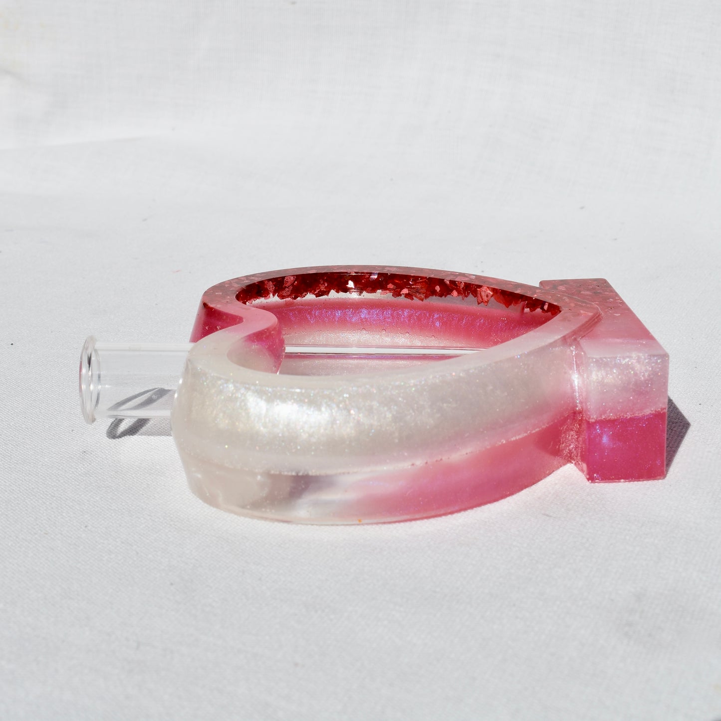 Heart Shaped Propagation Vase (2-piece set) • Hydroponic Plant Cutting Vase • Geometric Vase