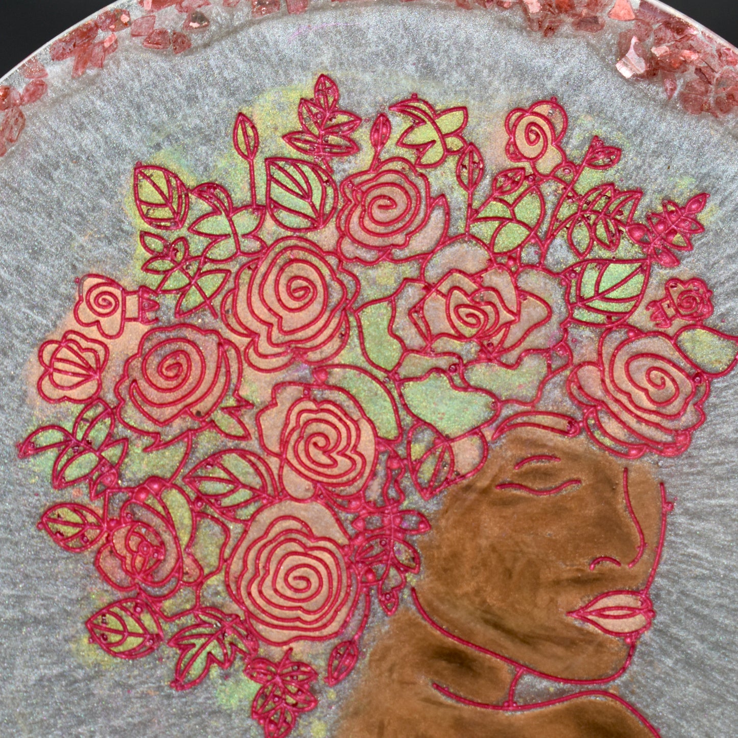 Female Floral Line Art Coasters • Women’s History Month Coasters • Shero Coasters (Asst. Colors)