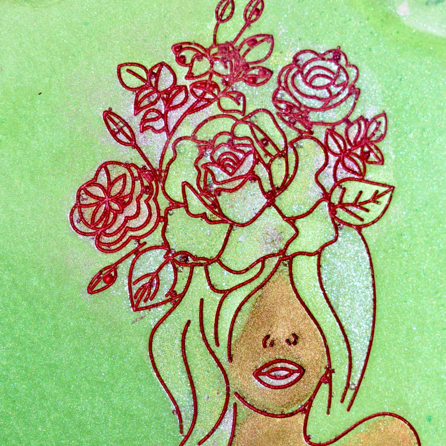 Female Floral Line Art Coasters • Women’s History Month Coasters • Shero Coasters (Asst. Colors)