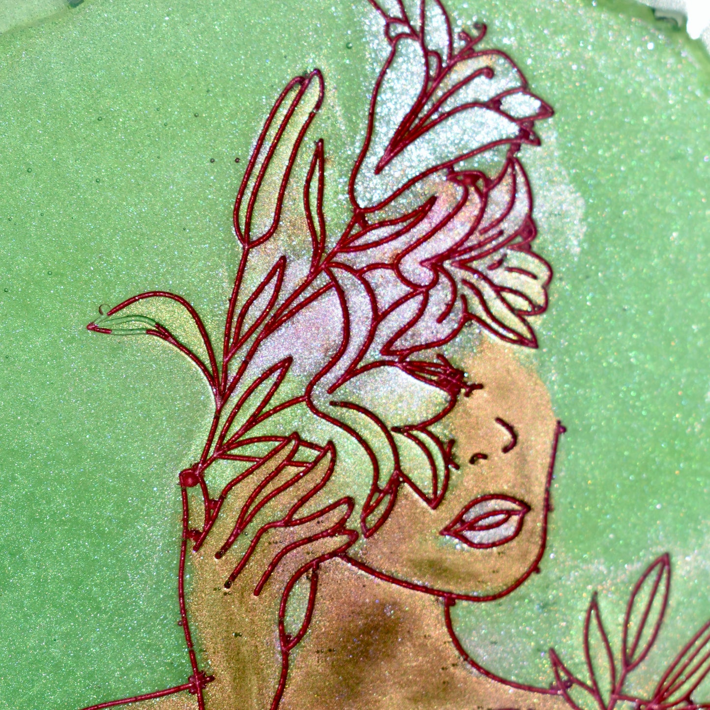 Female Floral Line Art Coasters • Women’s History Month Coasters • Shero Coasters (Asst. Colors)