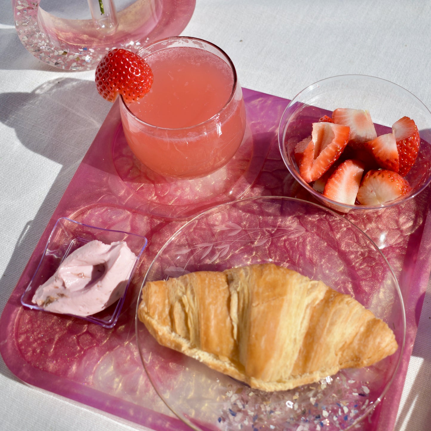 Rose Quartz Breakfast & Snack Tray