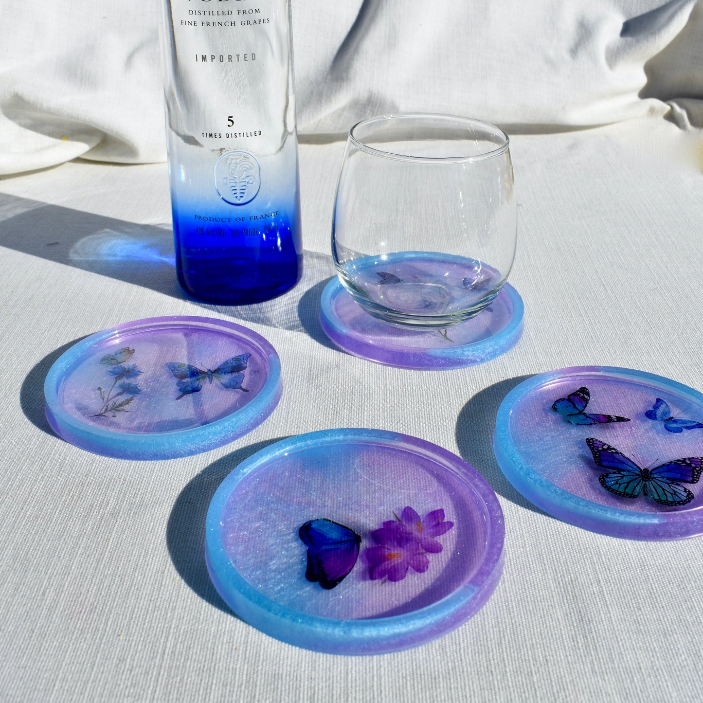 3D Butterfly Coasters (Assorted Colors)