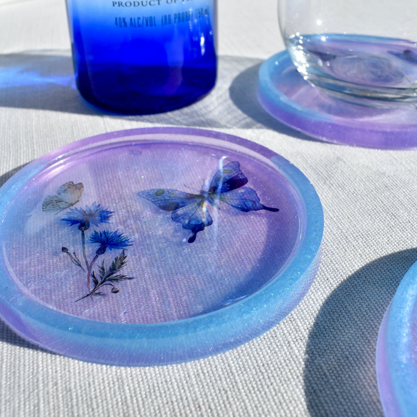 3D Butterfly Coasters (Assorted Colors)