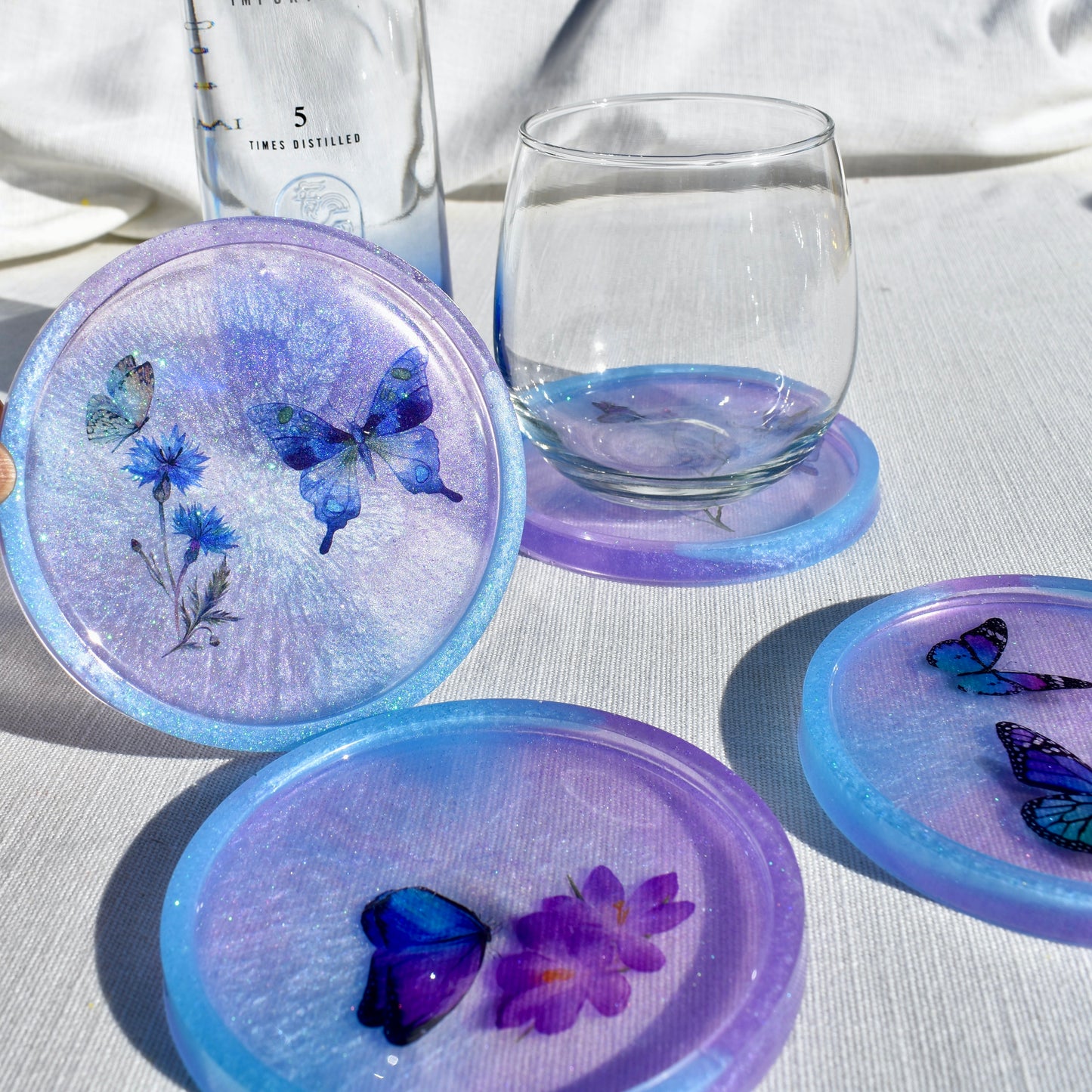 3D Butterfly Coasters (Assorted Colors)