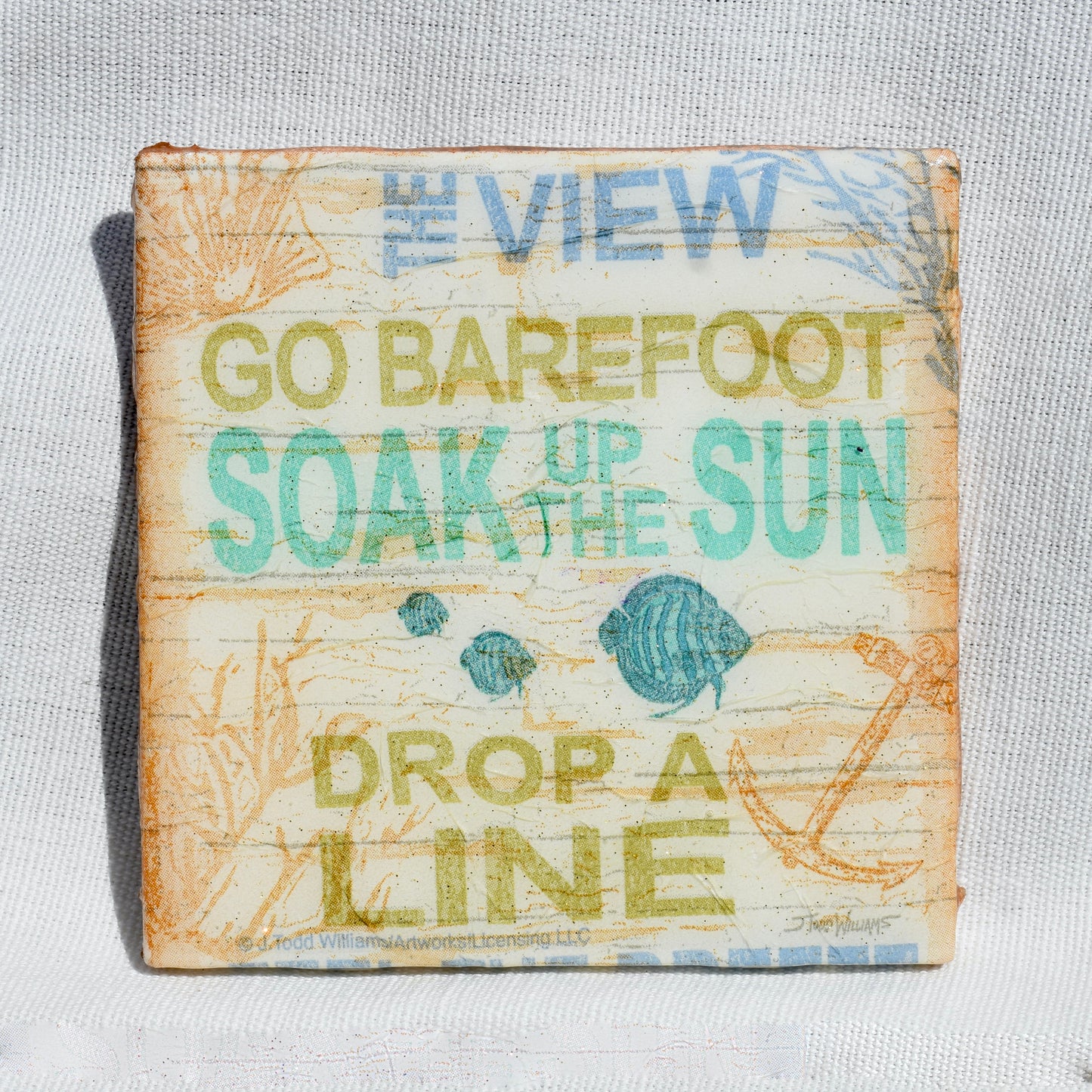 Beach Rules Ceramic Coasters ๐ Beach Lover Coasters Set ๐ Summer Vibes Coasters