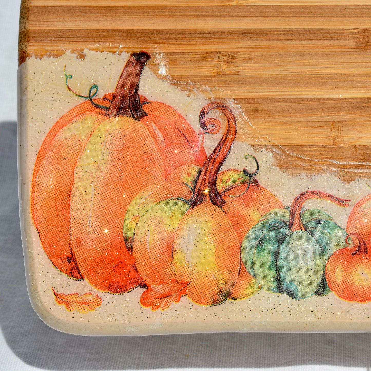 Pumpkin “Give Thanks” Bread Board • Pumpkin Vibe Charcuterie Board