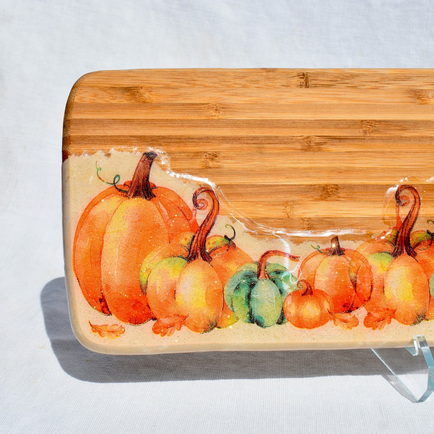 Pumpkin “Give Thanks” Bread Board • Pumpkin Vibe Charcuterie Board