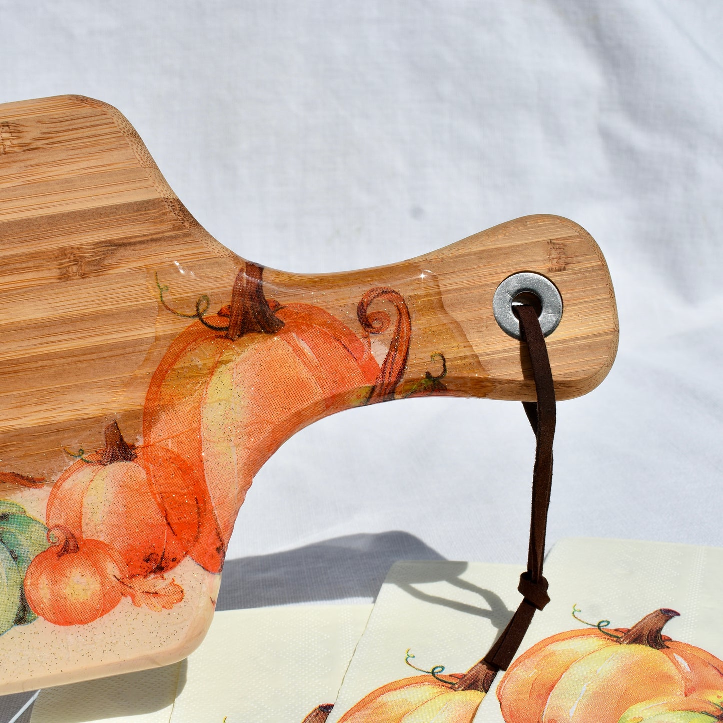 Pumpkin “Give Thanks” Bread Board • Pumpkin Vibe Charcuterie Board