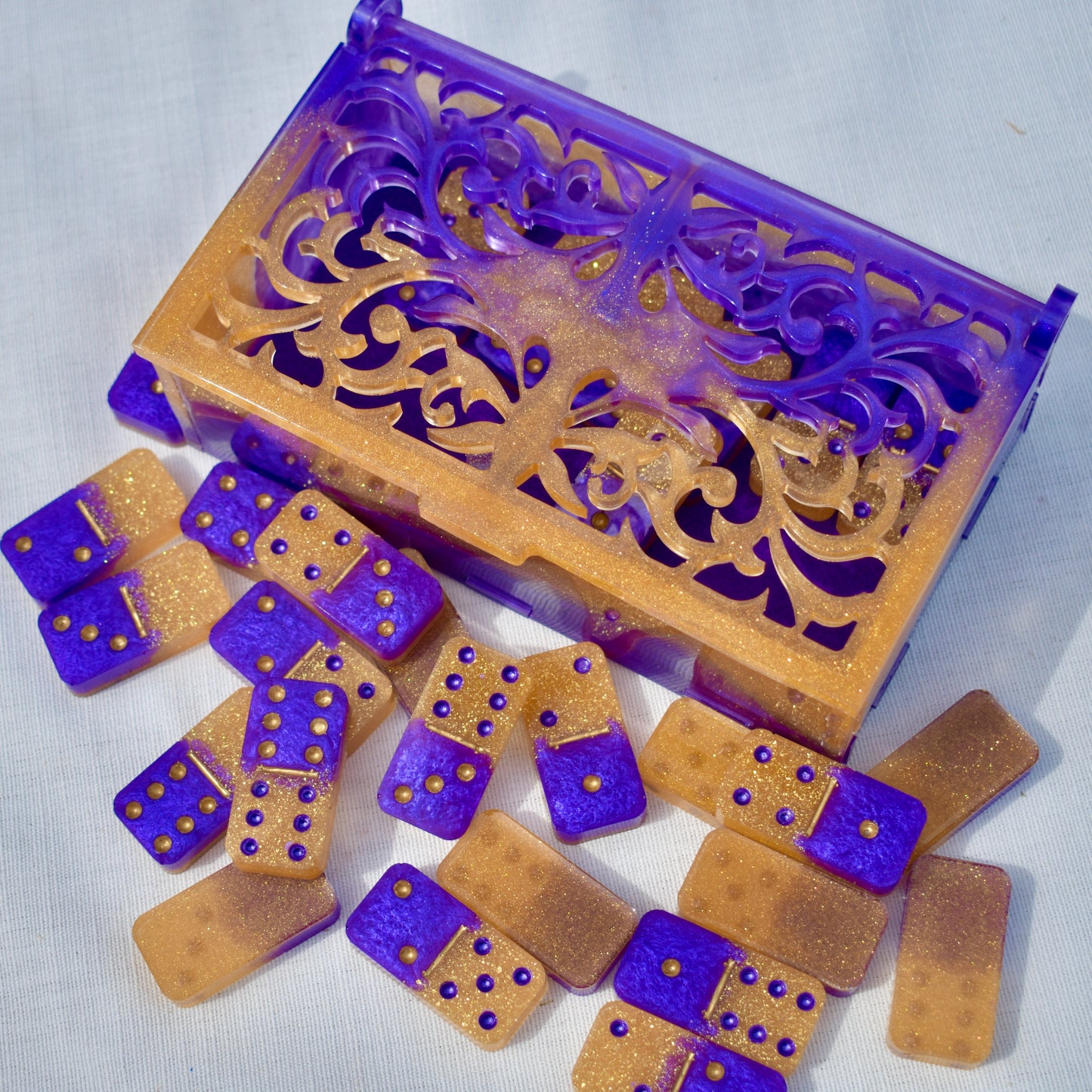 Greek Letter(s) Personalized Domino Gift Set • Fraternity Dominoes
