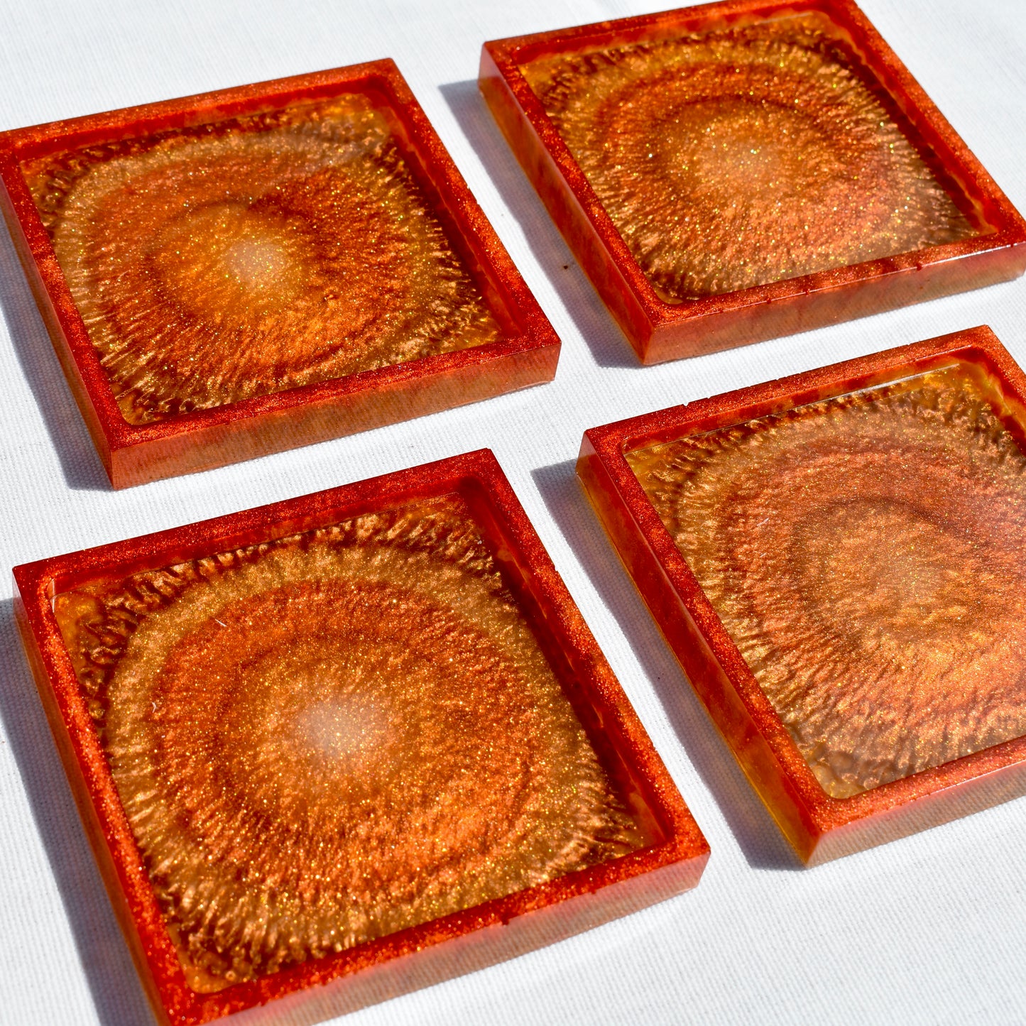 Fall Themed Coaster Set β’ Autumn Vibes Square Coasters π Thanksgiving Coaster Set